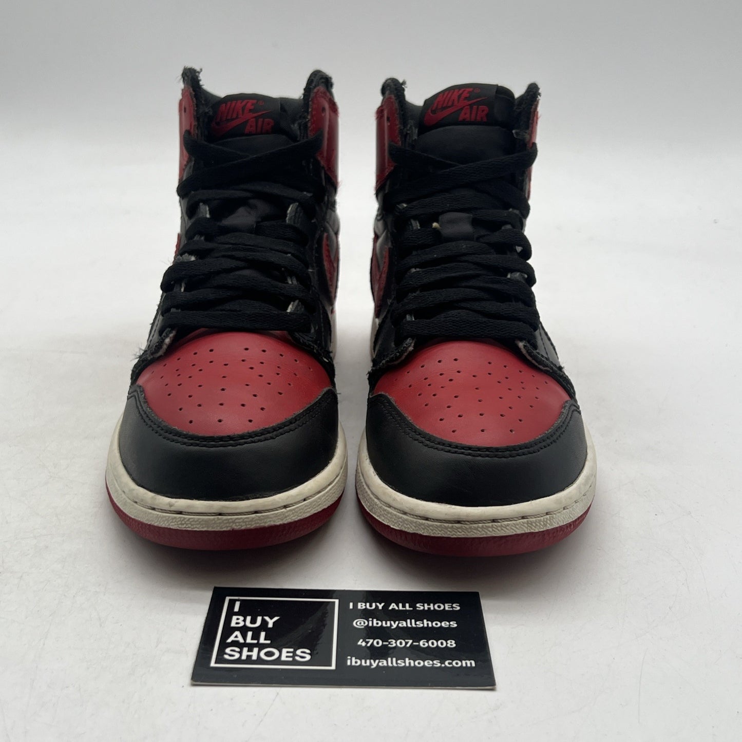 Size 6Y - Air Jordan 1 Retro OG High Banned Bred (555088-001)