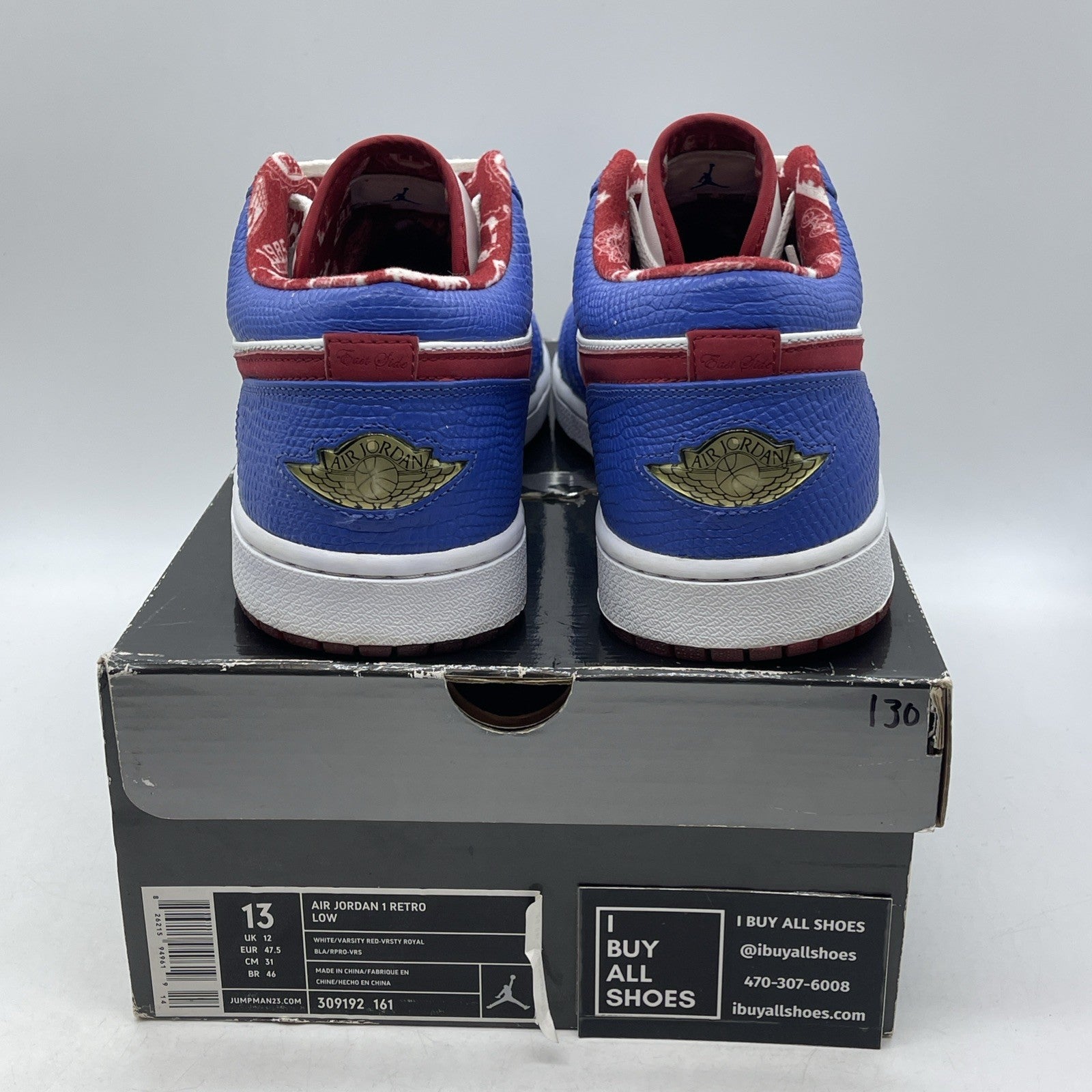Size 13 - Air Jordan 1 Retro Low East Side (309192-161)