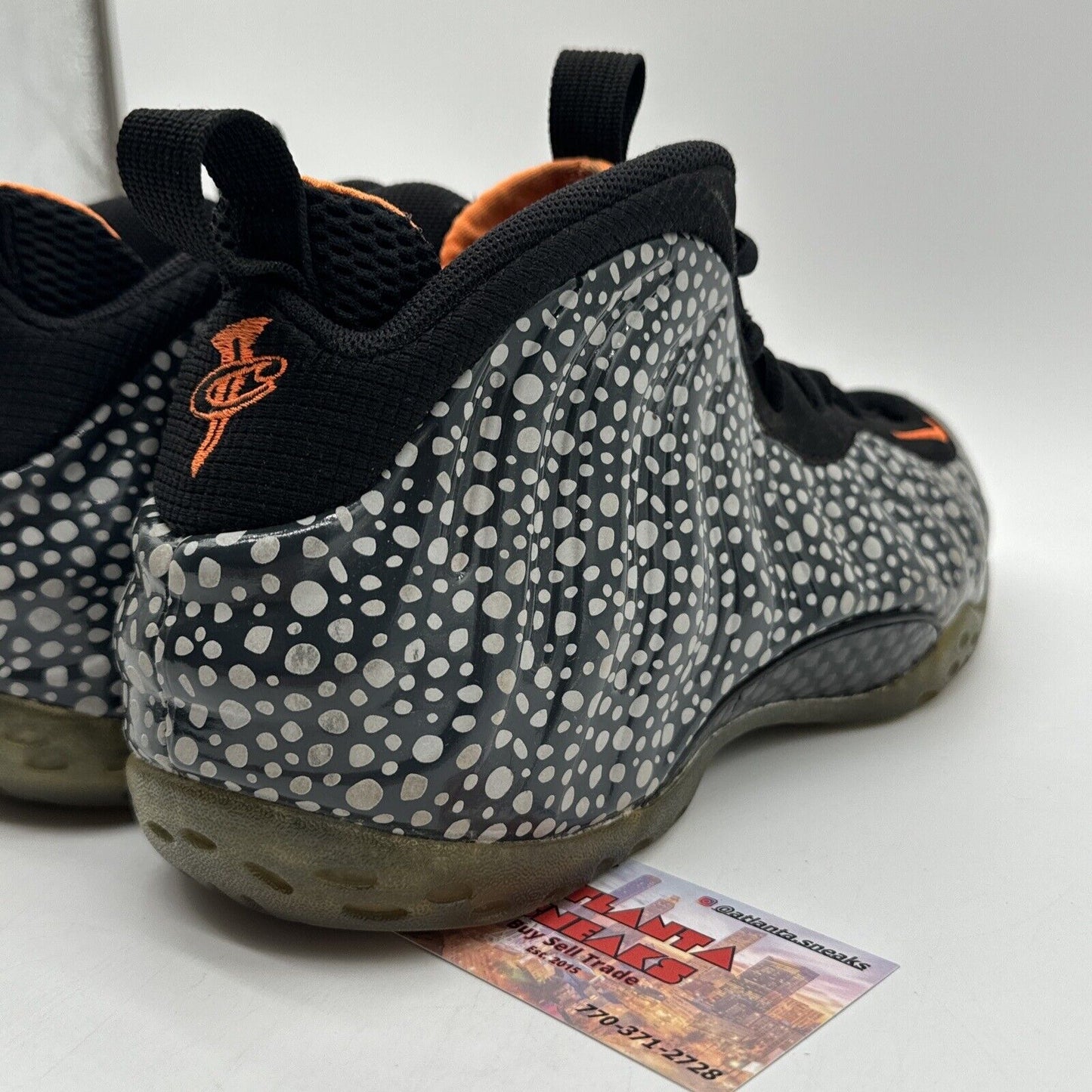 Size 11 - Nike Air Foamposite One Premium Safari 2013 Orange Reflective Black