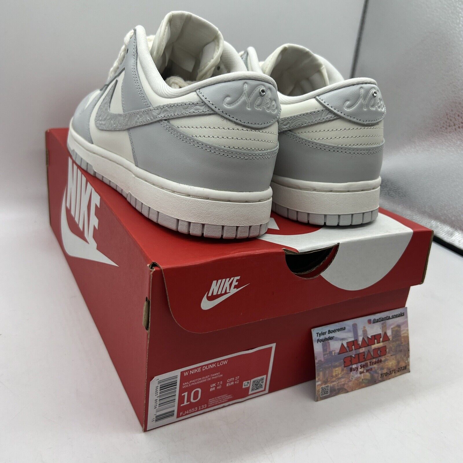 Size 10 - Nike Dunk Low Needlework W  Brand New Og All
