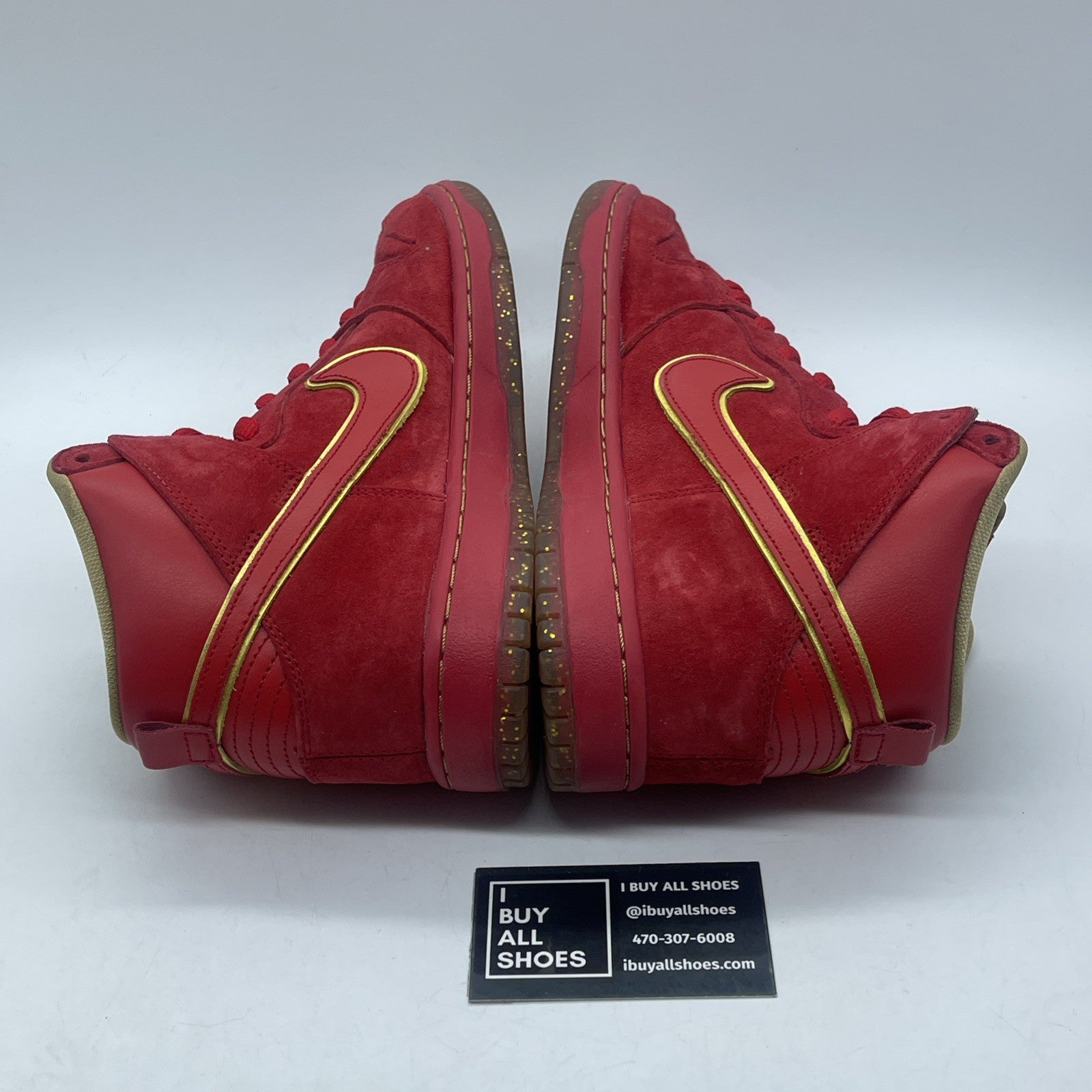 Size 9.5 - Nike Dunk Premium SB High CNY Red Suede (313171-667)
