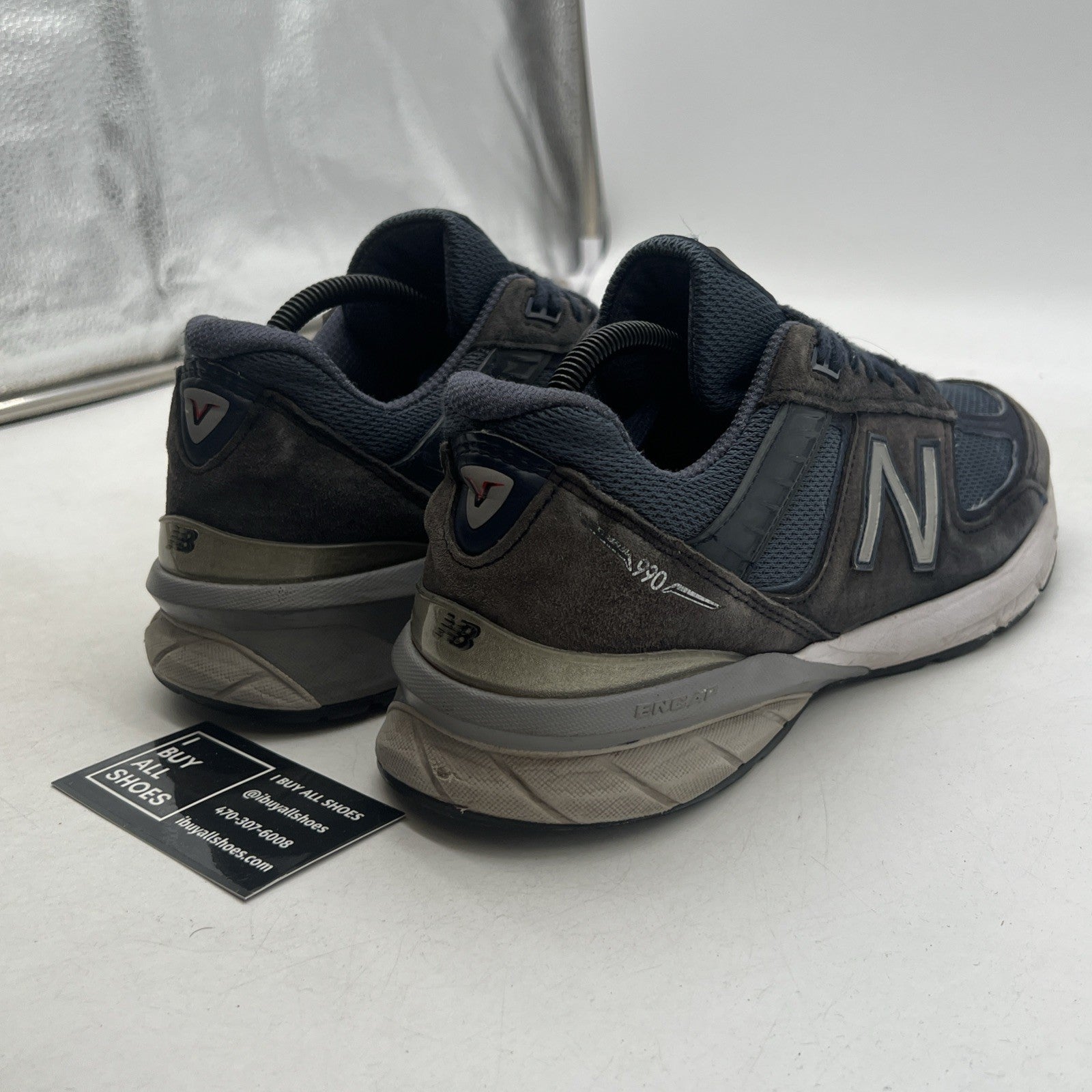 Size 10 - New Balance Men's Made In USA 990V5 (M990NV5) Navy Blue