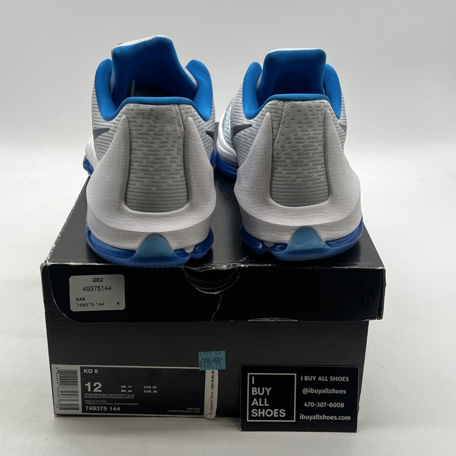 Size 12 - Nike KD 8 Photo Blue - (749375-144)