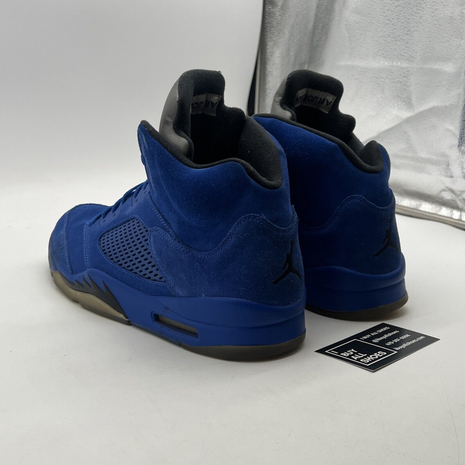 Size 12 - Air Jordan 5 Retro Blue Suede (136027-401)