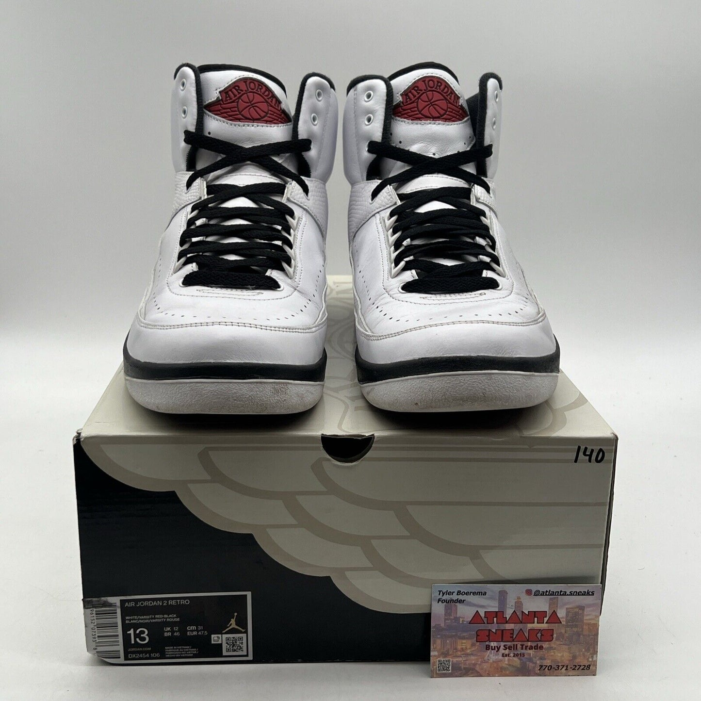 Size 13 - Jordan 2 Retro Mid Chicago Black White Red (DX2454-106)