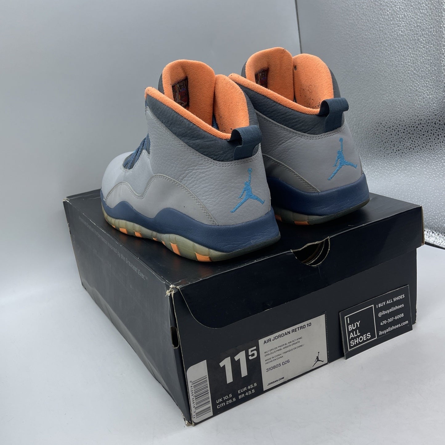 Size 11.5 - Air Jordan 10 Retro Bobcats (310805-026)
