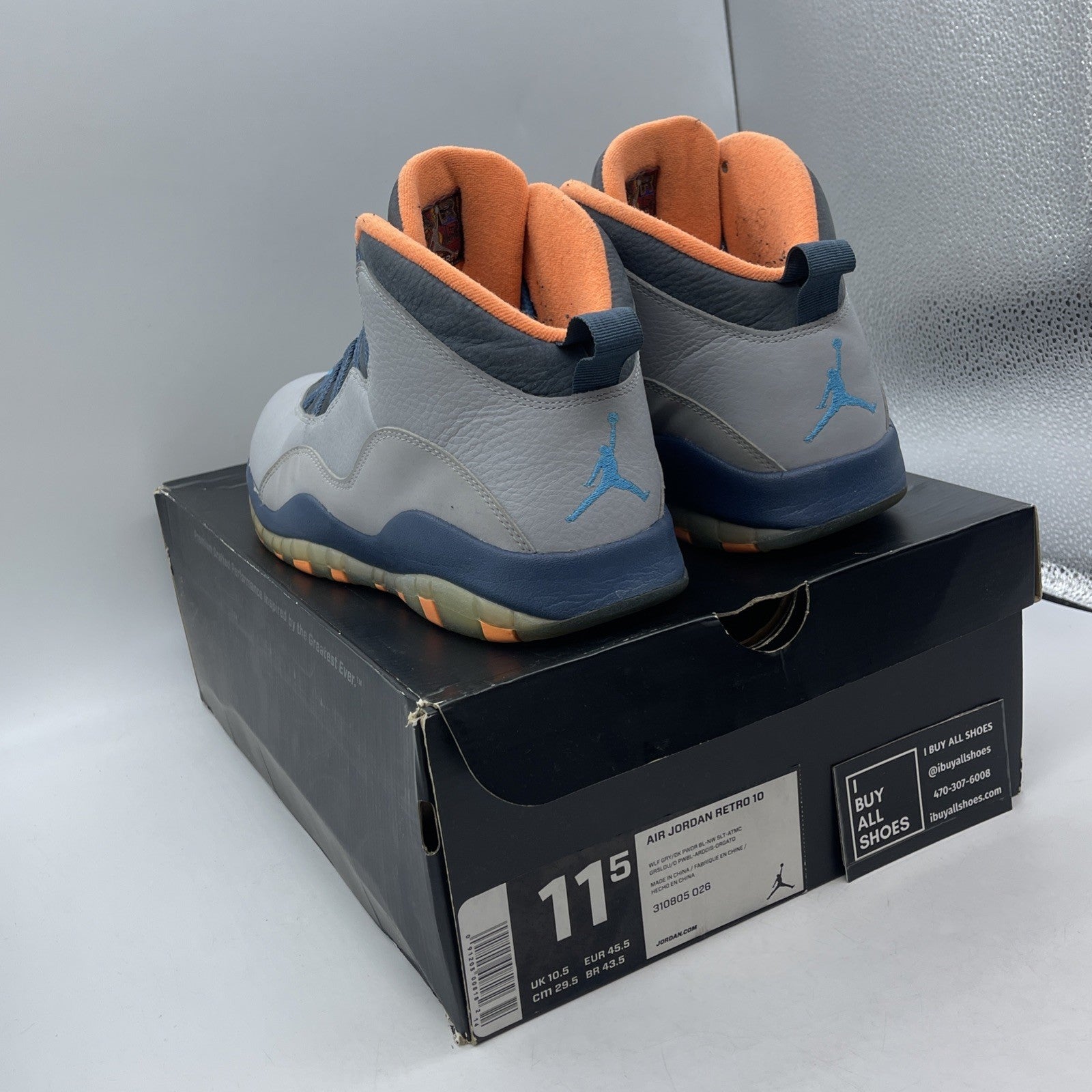 Size 11.5 - Air Jordan 10 Retro Bobcats (310805-026)