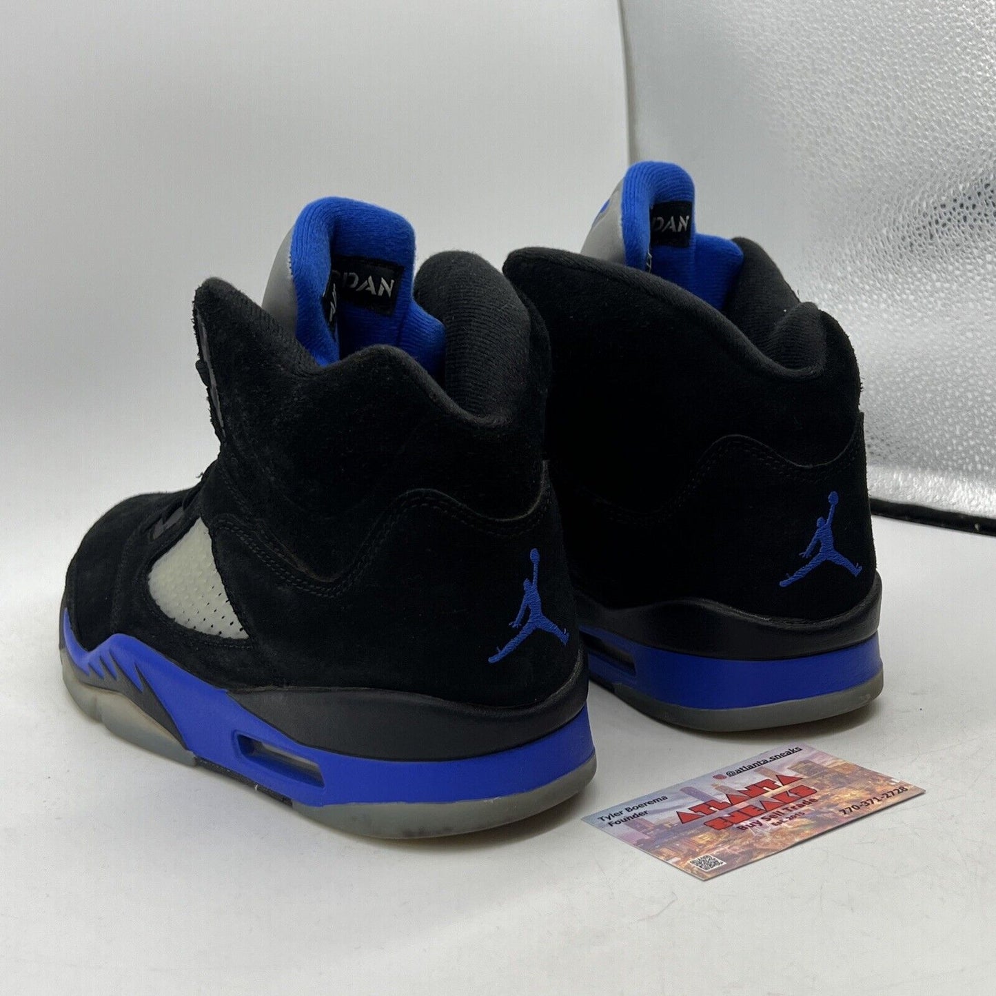 Size 10 - Jordan 5 Retro Mid Racer Blue Black Suede Grey (CT4838-004)