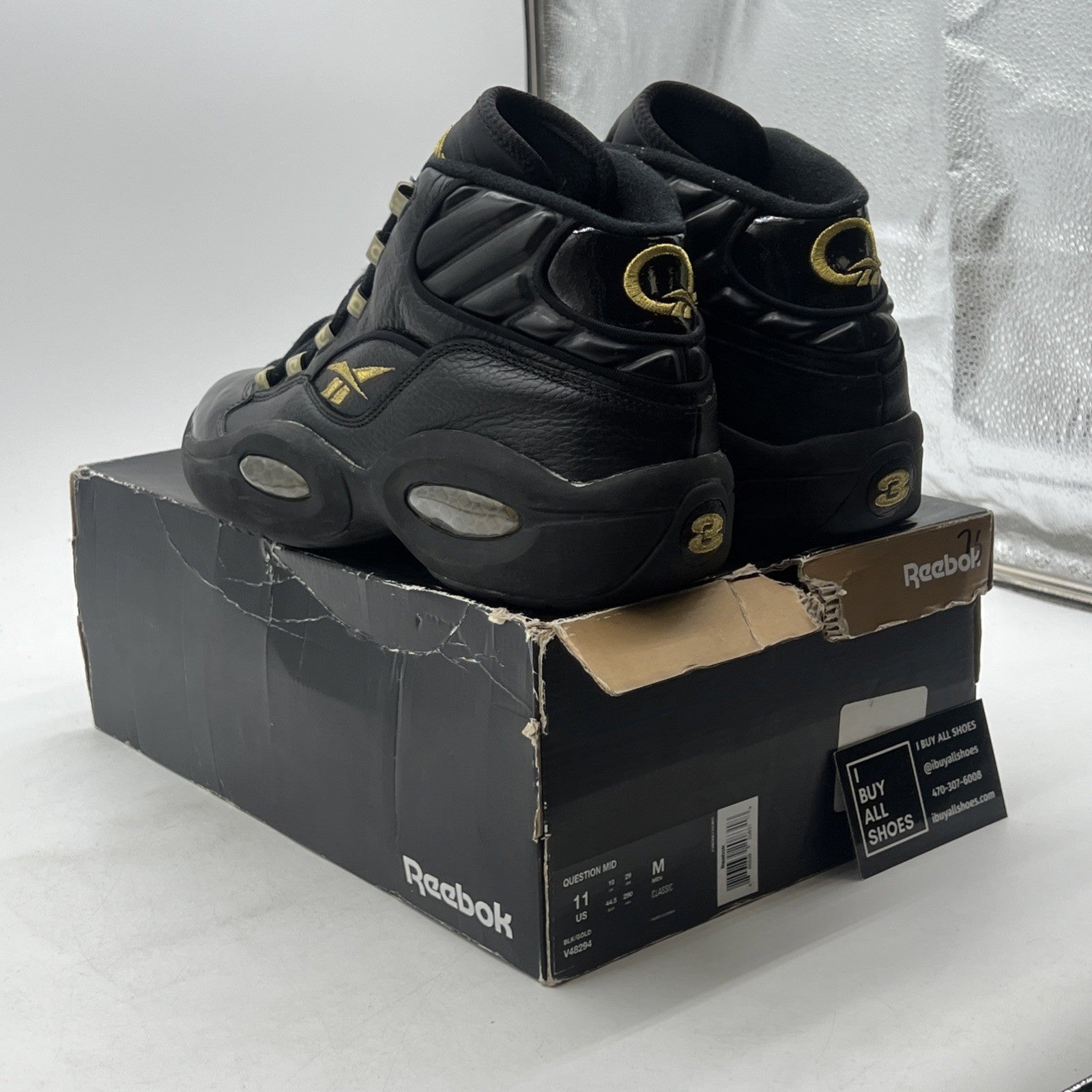 Size 11 - Reebok Question Mid New Years Eve (V48294)