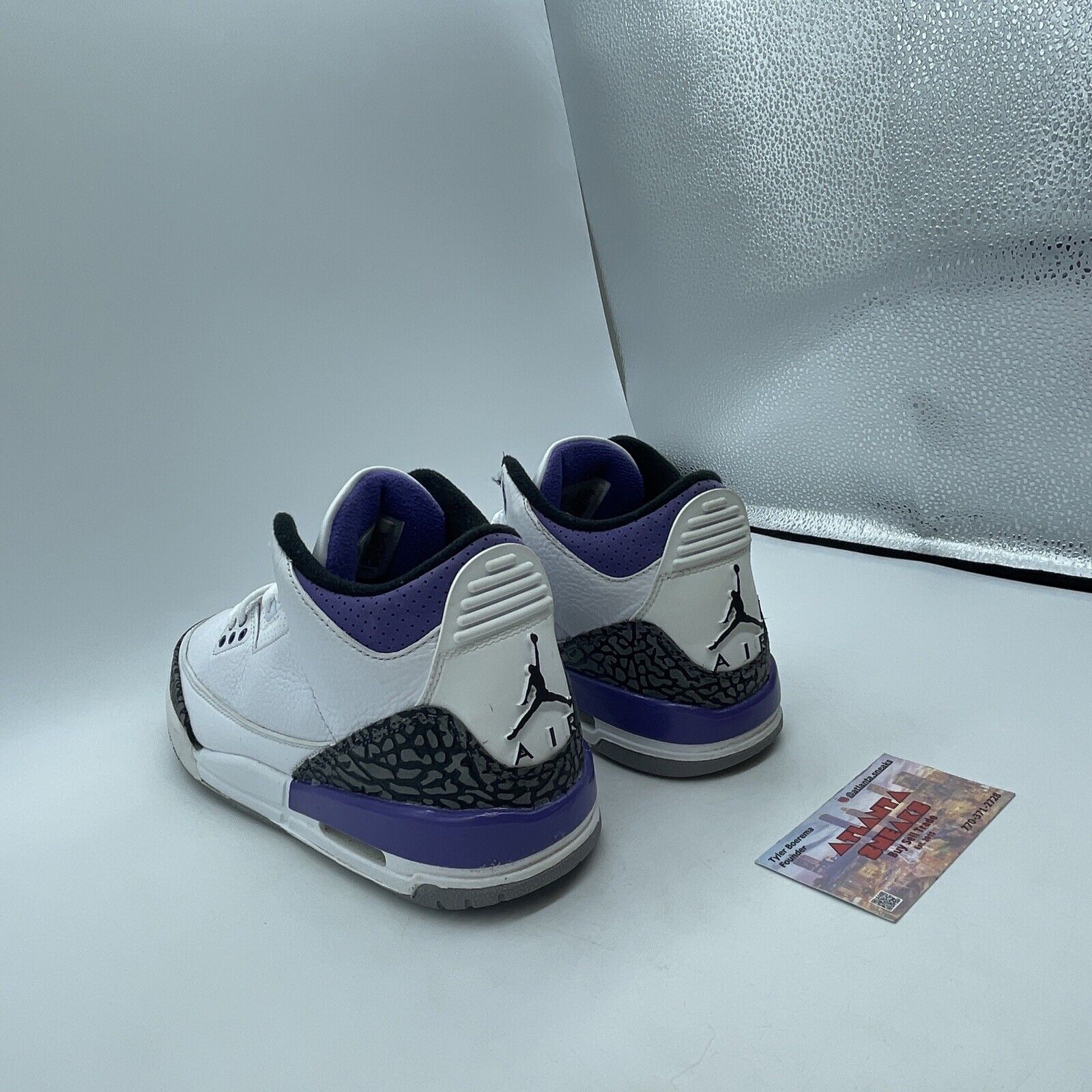 Size 6 (GS) - Jordan 3 Retro Mid Dark Iris White Grey Purple Black (DM0967-105)