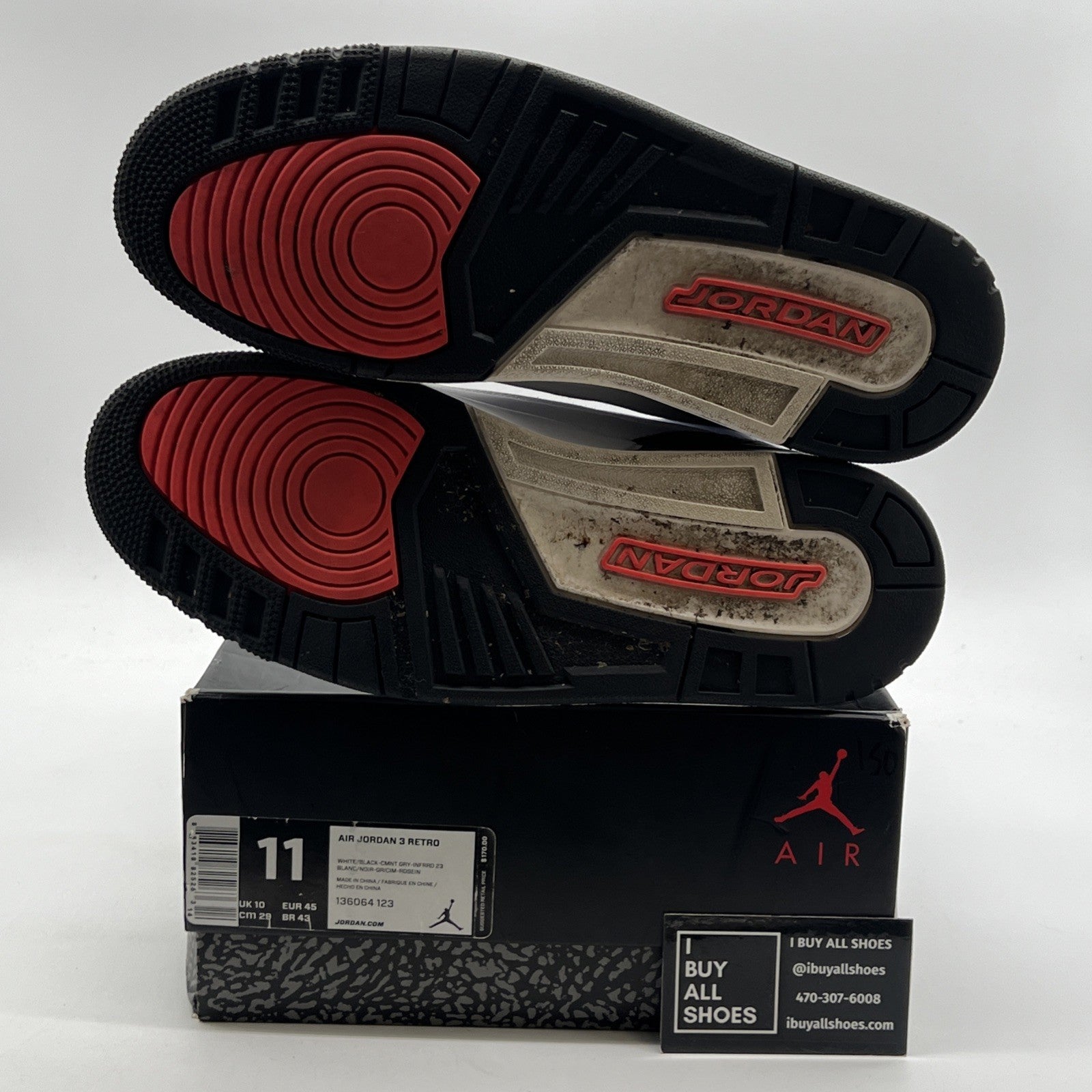Size 11 - Air Jordan 3 Retro Infrared 23 (136064-123)