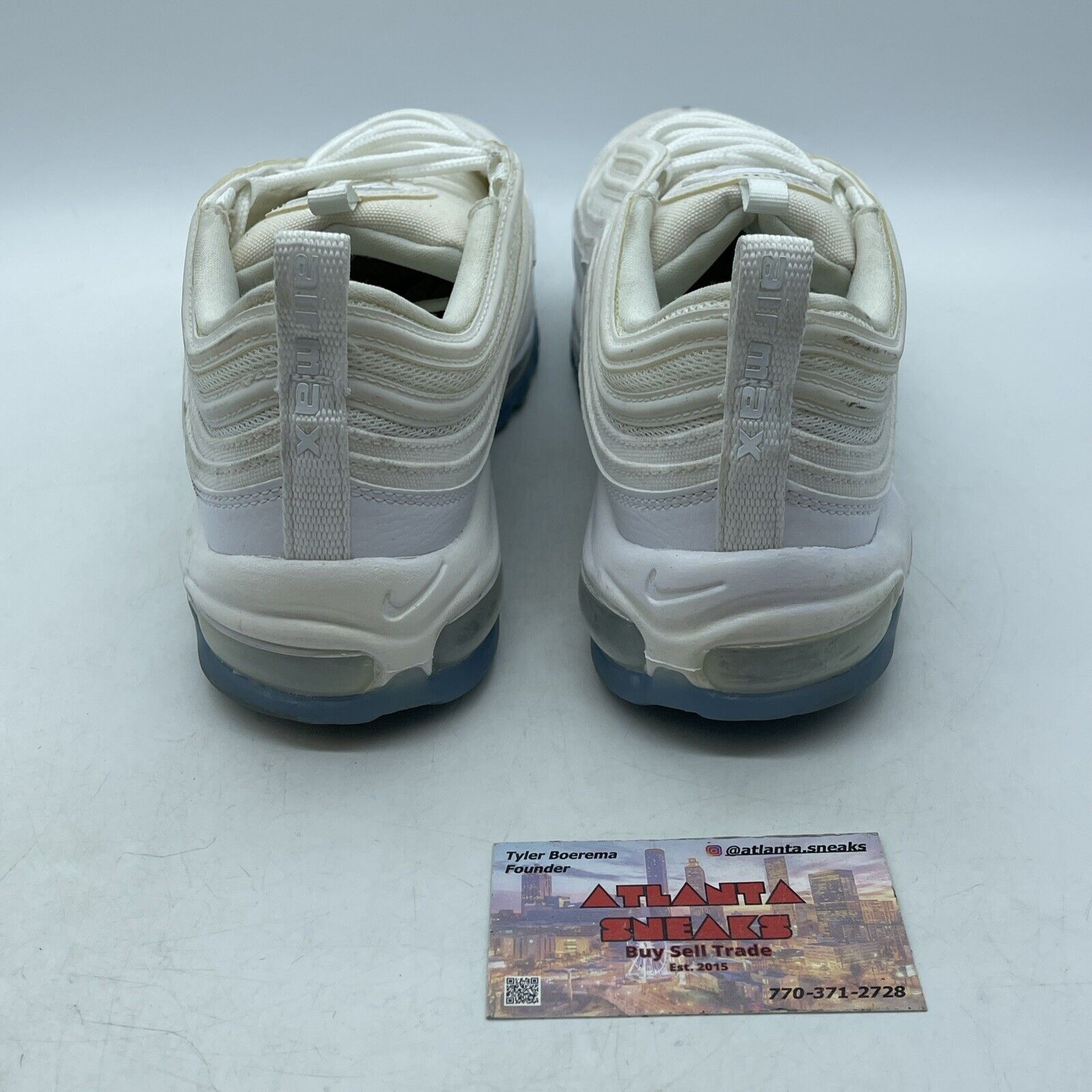 Size 9.5 - Nike Air Max 97 White Ice Leather (CT4526-100)