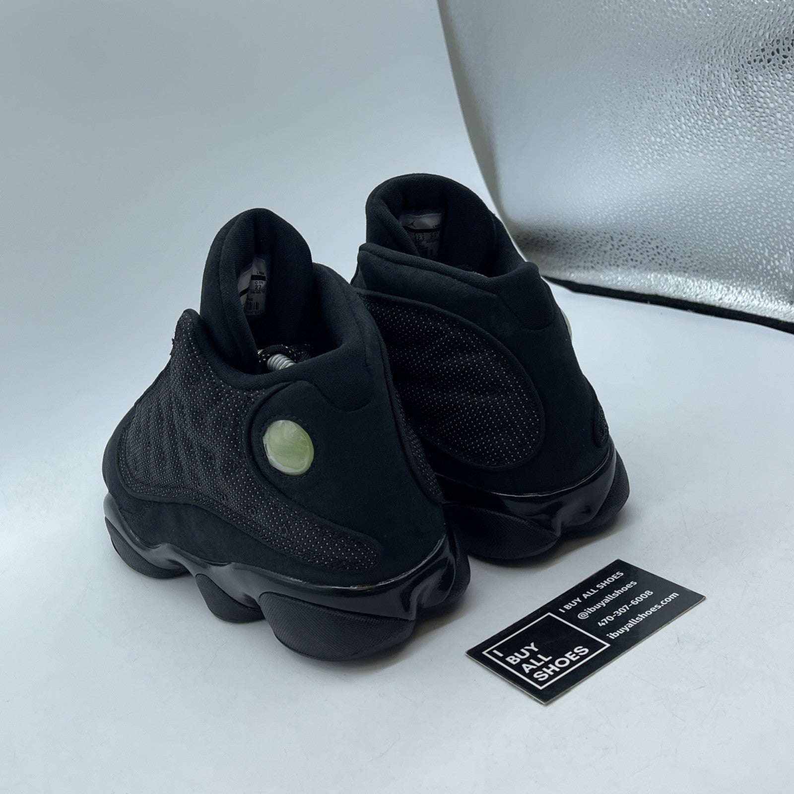 Size 9 - Air Jordan 13 Retro Black Cat White Suede (414571-011)