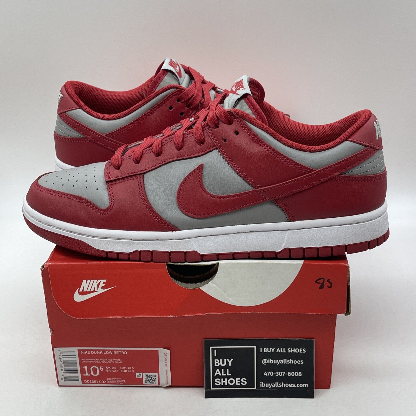 Size 10.5 - Nike Dunk Low SP UNLV 2021 (DD1391-002)