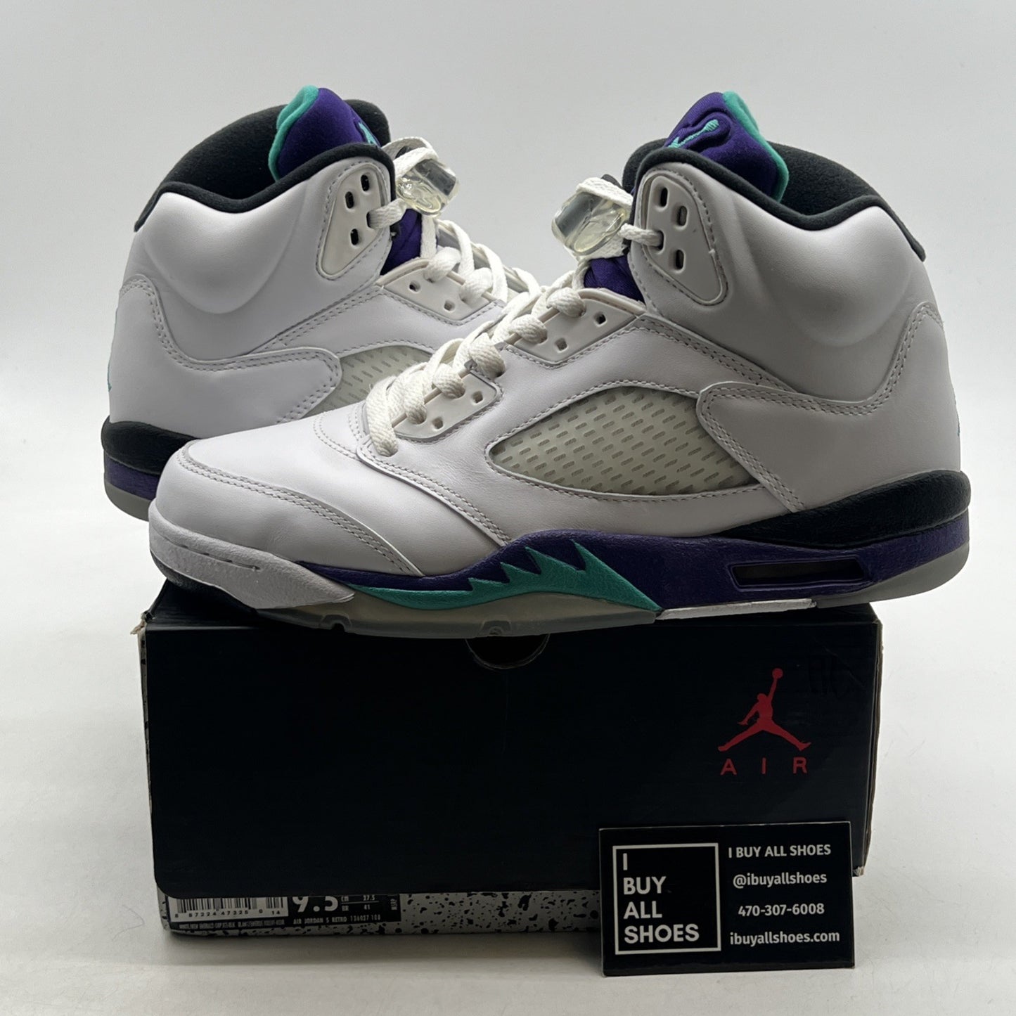 Size 9.5 - Air Jordan 5 Retro Grape 2013 (136027-108)