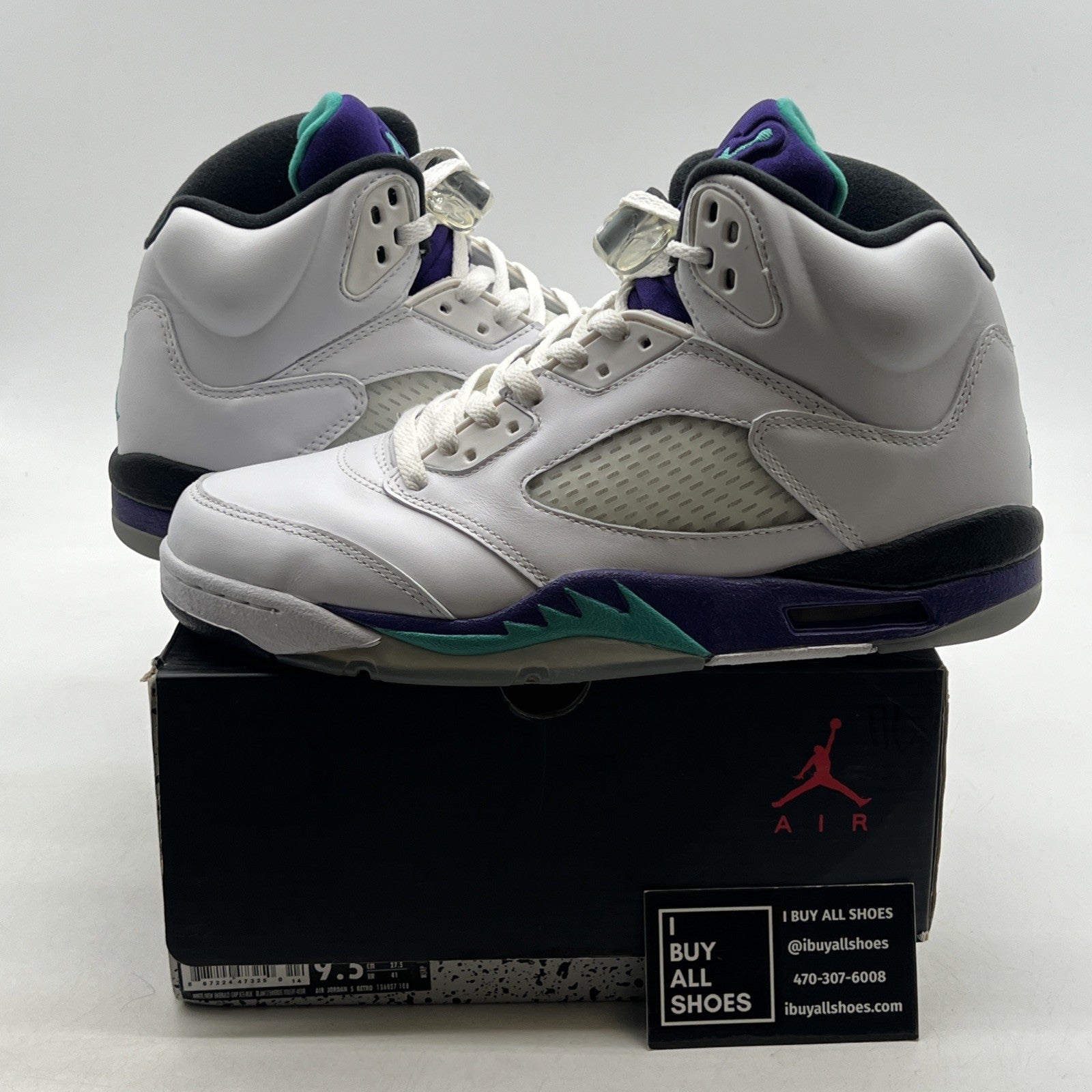 Size 9.5 - Air Jordan 5 Retro Grape 2013 (136027-108)