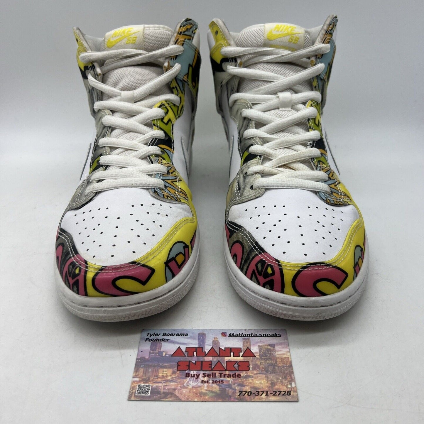 Size 11 - Nike Dunk PRM DLS SB QS High De La Soul Yellow Leather (748751-177)