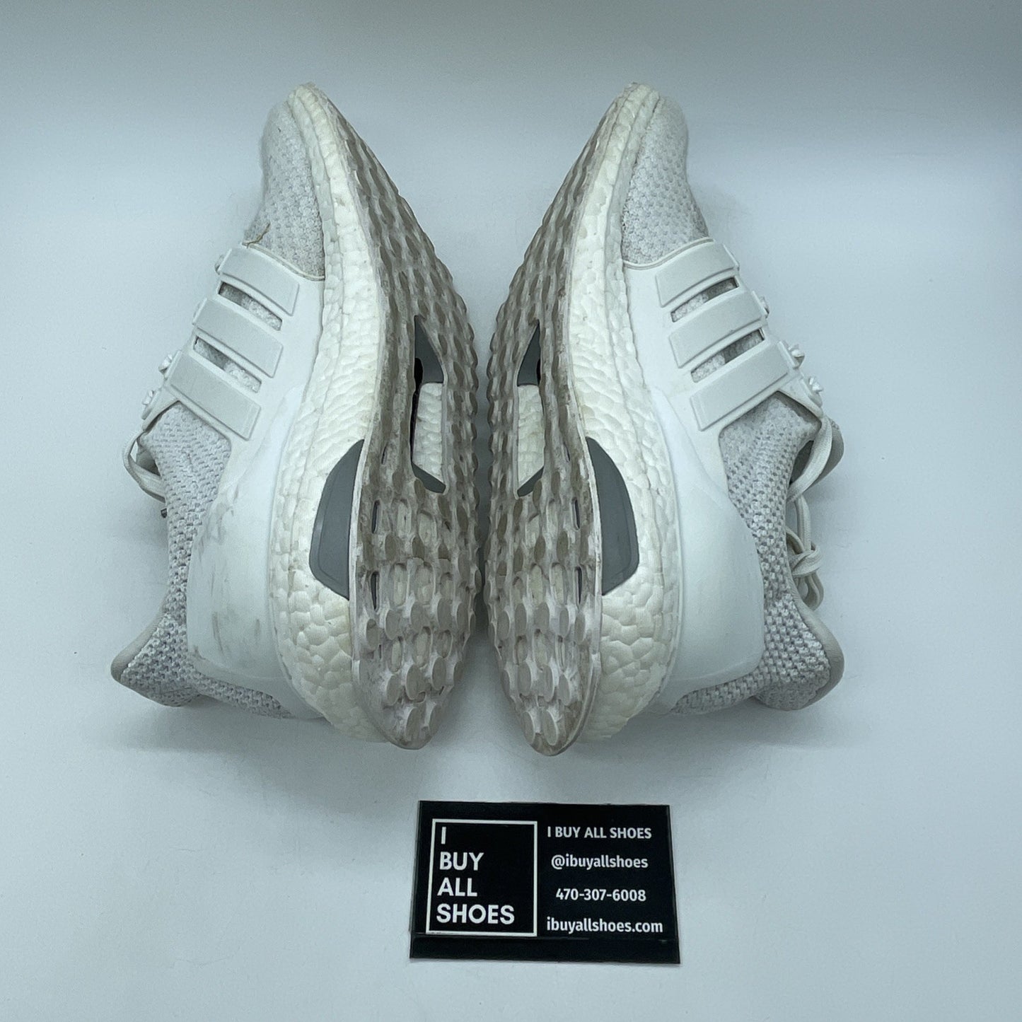 Size 10.5 - adidas UltraBoost Athletic White Flyknit (AQ5929)