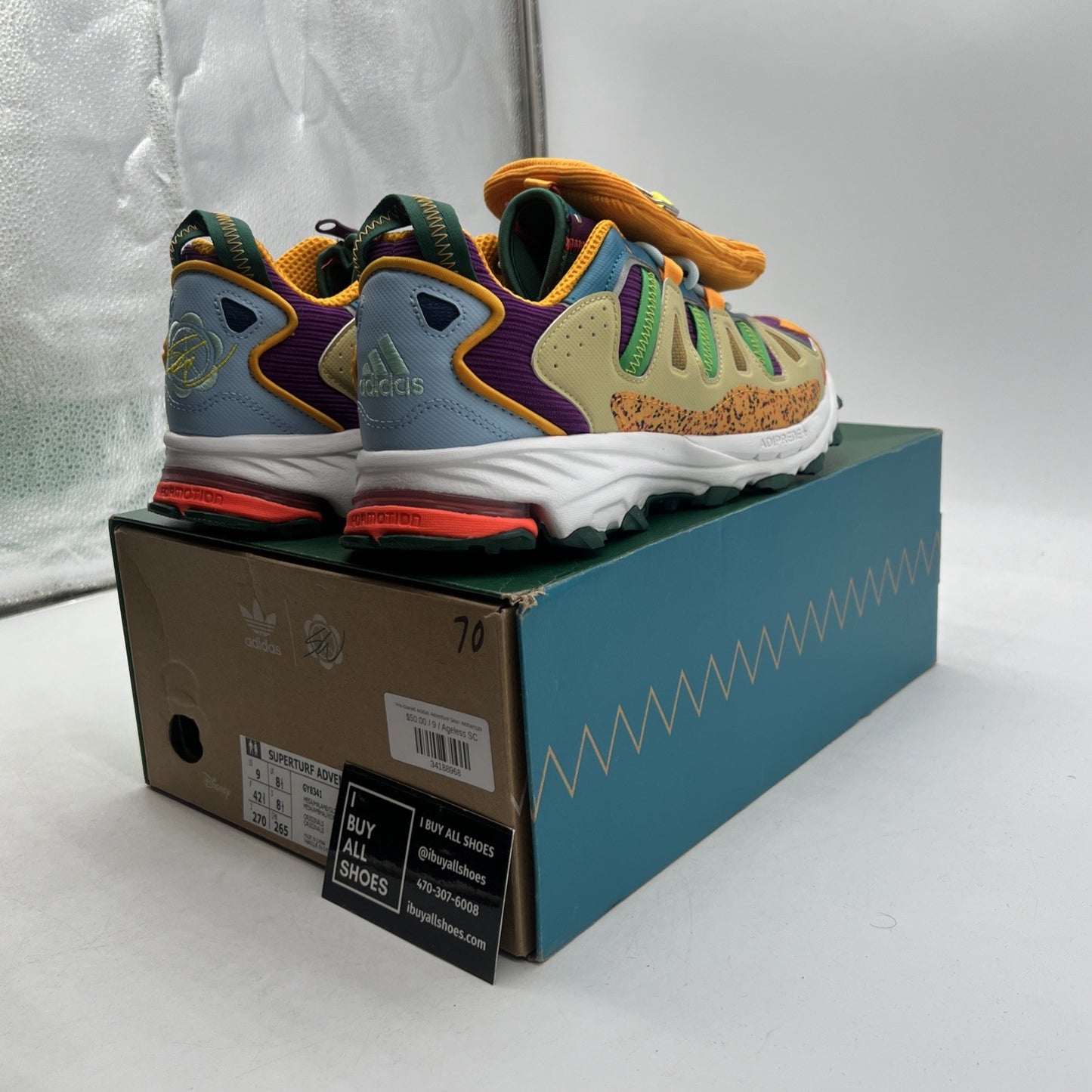 Size 9 - Sean Wotherspoon x Disney x Adidas Superturf Adventure Jiminy Cricket