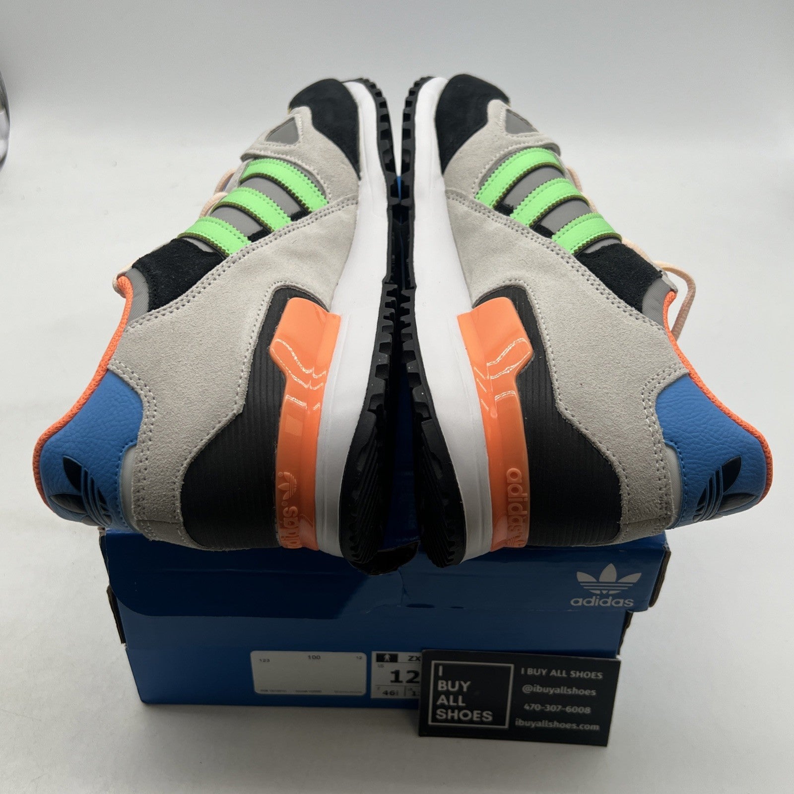 Size 12 - adidas ZX 750 White Beam Green Orange (HQ6680)