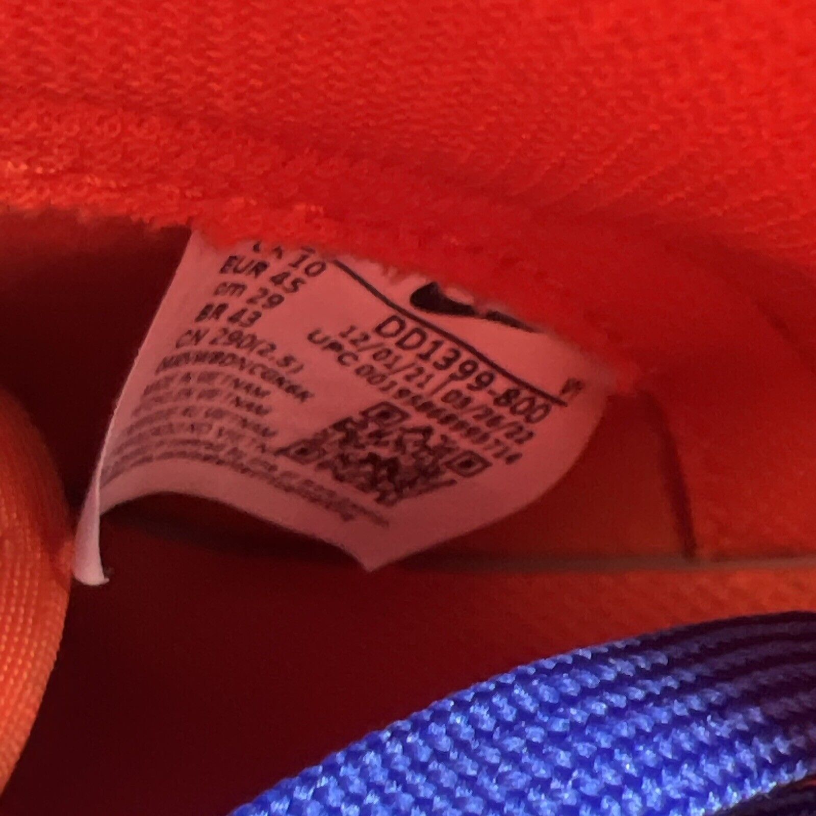 Size 11 - Nike Dunk High Knicks Blue Orange White Leather (DD1399-800)