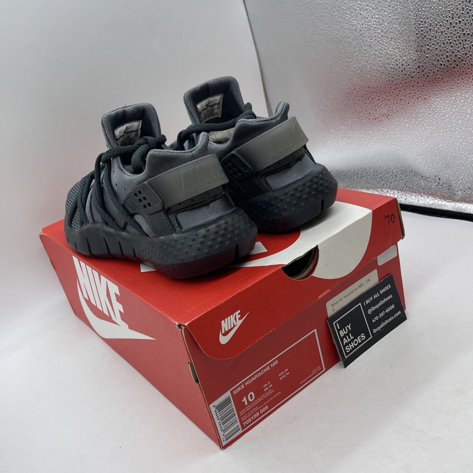 Size 10 - Nike Huarache NM Dark Grey (705159-005)