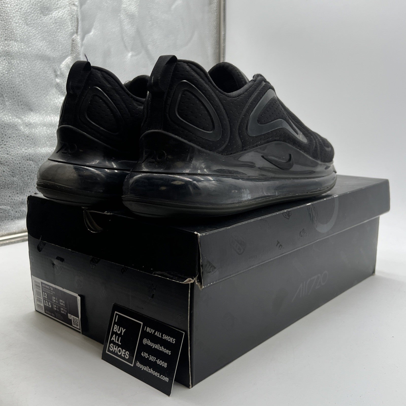 Size 12 - Nike Air Max 720 Triple Black (AO2924-015)