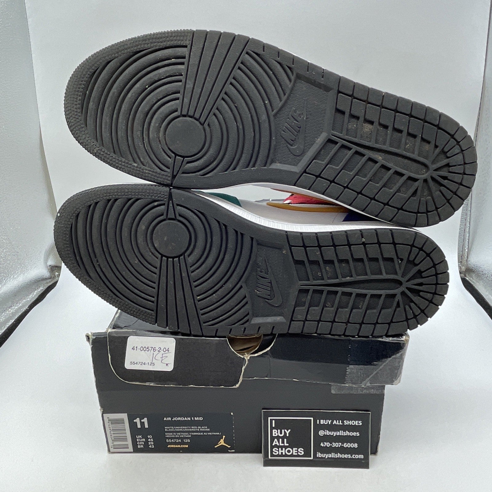 Size 11 - Air Jordan 1 Mid Multi-Color (554724-125)