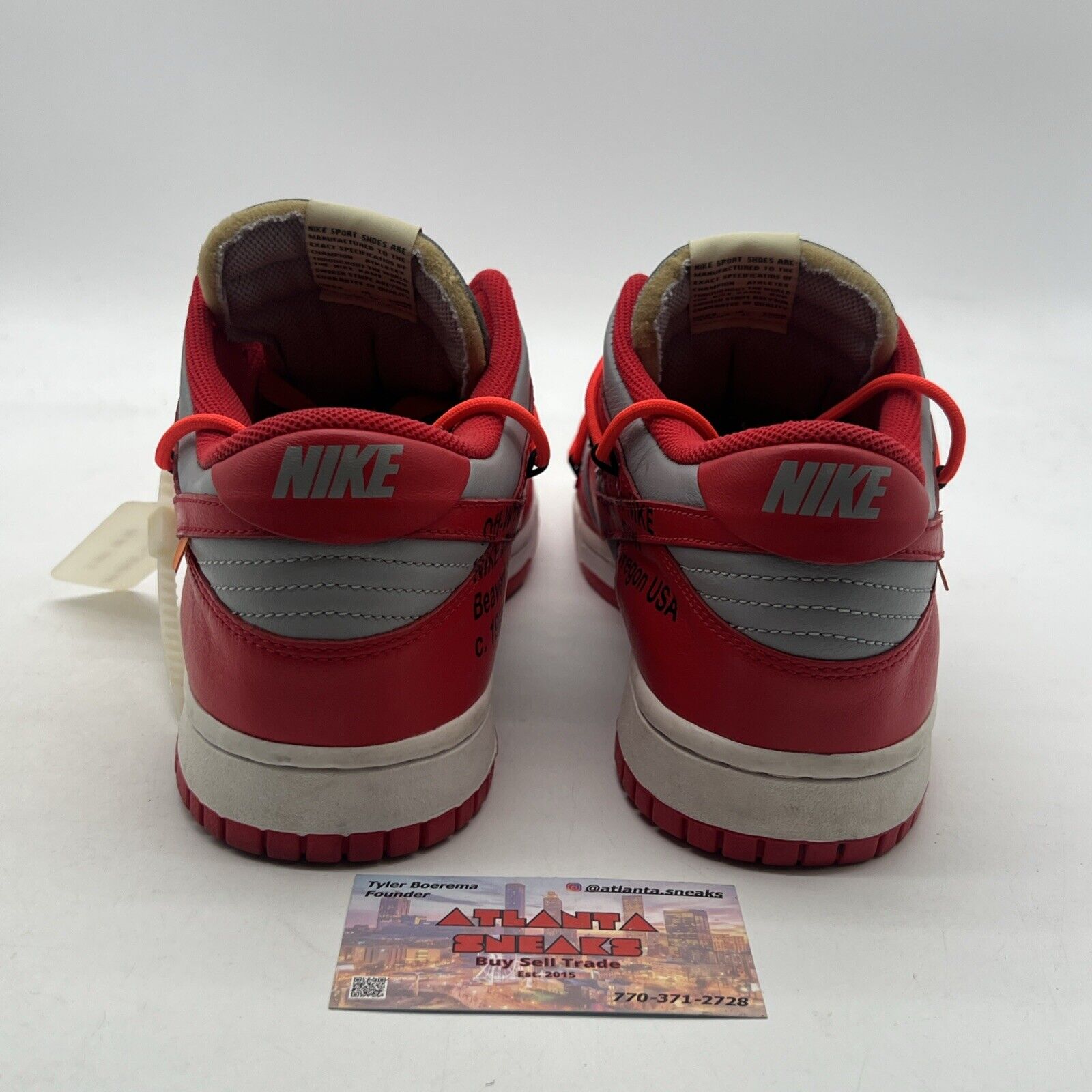 Size 11.5 - Nike Dunk Low x OFF-WHITE University Red 2019 (CT0856-600)