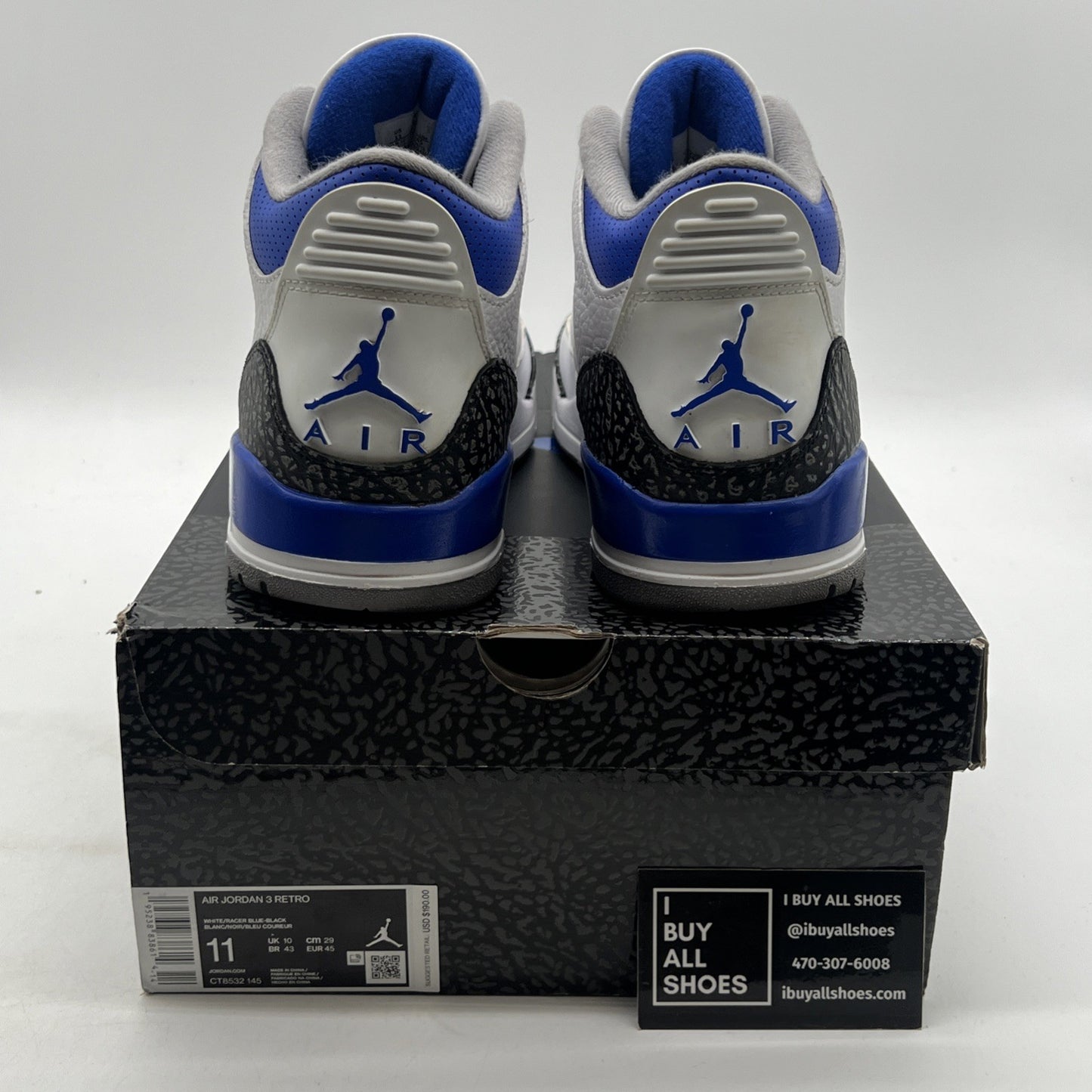 Size 11 - Air Jordan 3 Retro Mid Racer Blue (CT8532-145)