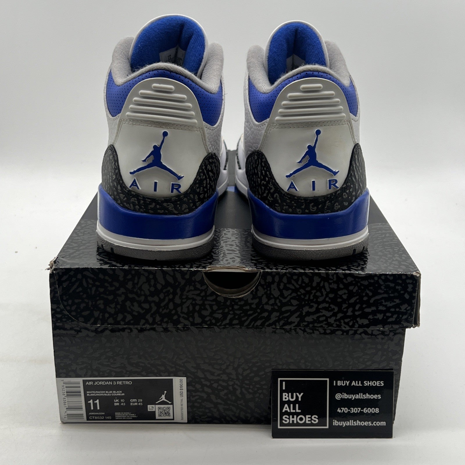 Size 11 - Air Jordan 3 Retro Mid Racer Blue (CT8532-145)