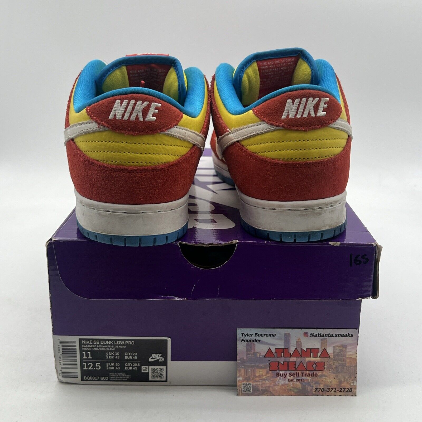 Size 11 - Nike SB Dunk Low Bart Simpson (BQ6817-602)