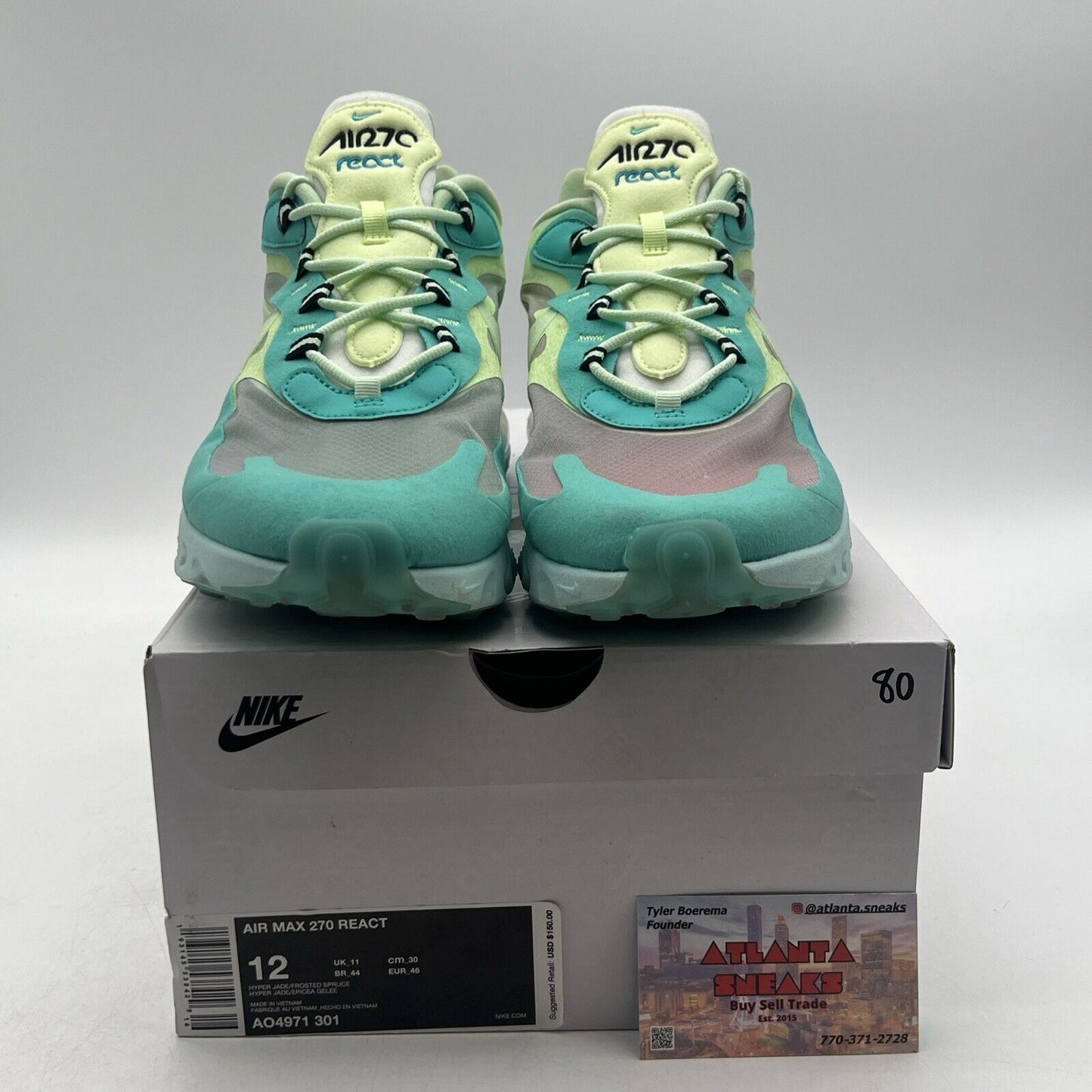 Size 12 - Nike Air Max 270 React Psychedelic Art (AO4971-301)