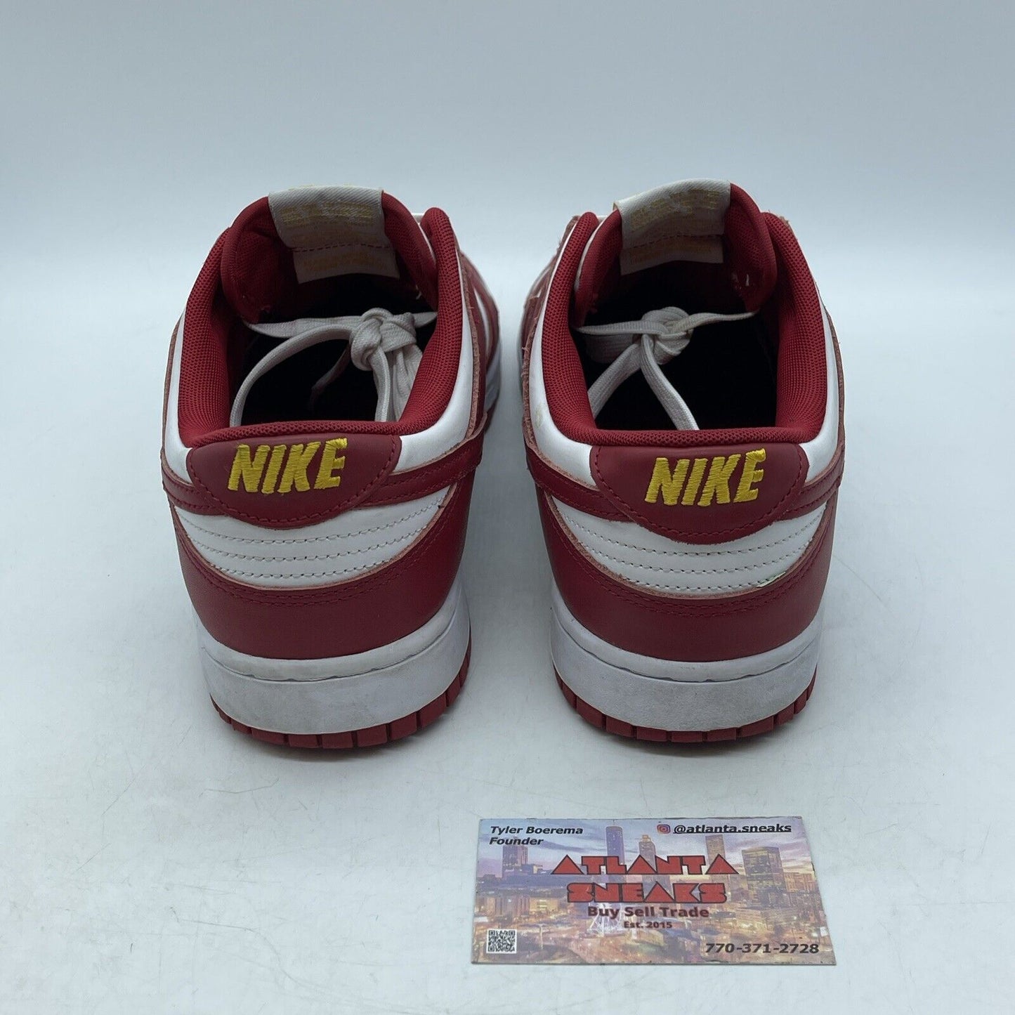 Size 12 - Nike Dunk Low Gym Red White Yellow Leather (DD1391-602)