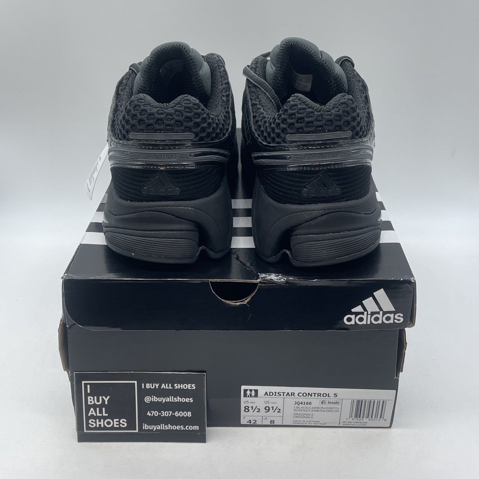 Size 8.5 - Adidas Adistar Control 5 Core Black (JQ4166)