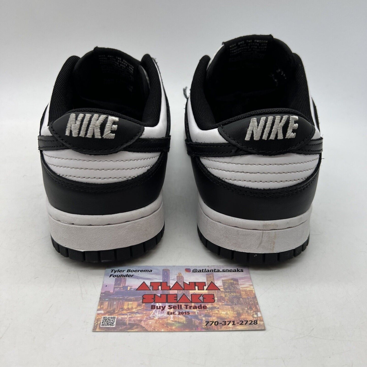 Size 9 - Nike Dunk Low Black White Leather (DD1391-100)