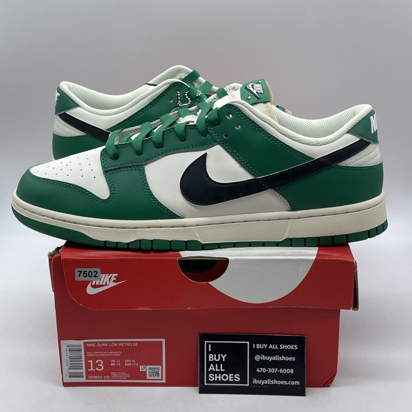 Size 13 - Nike Dunk Low SE Lottery Pack - Malachite (DR9654-100)