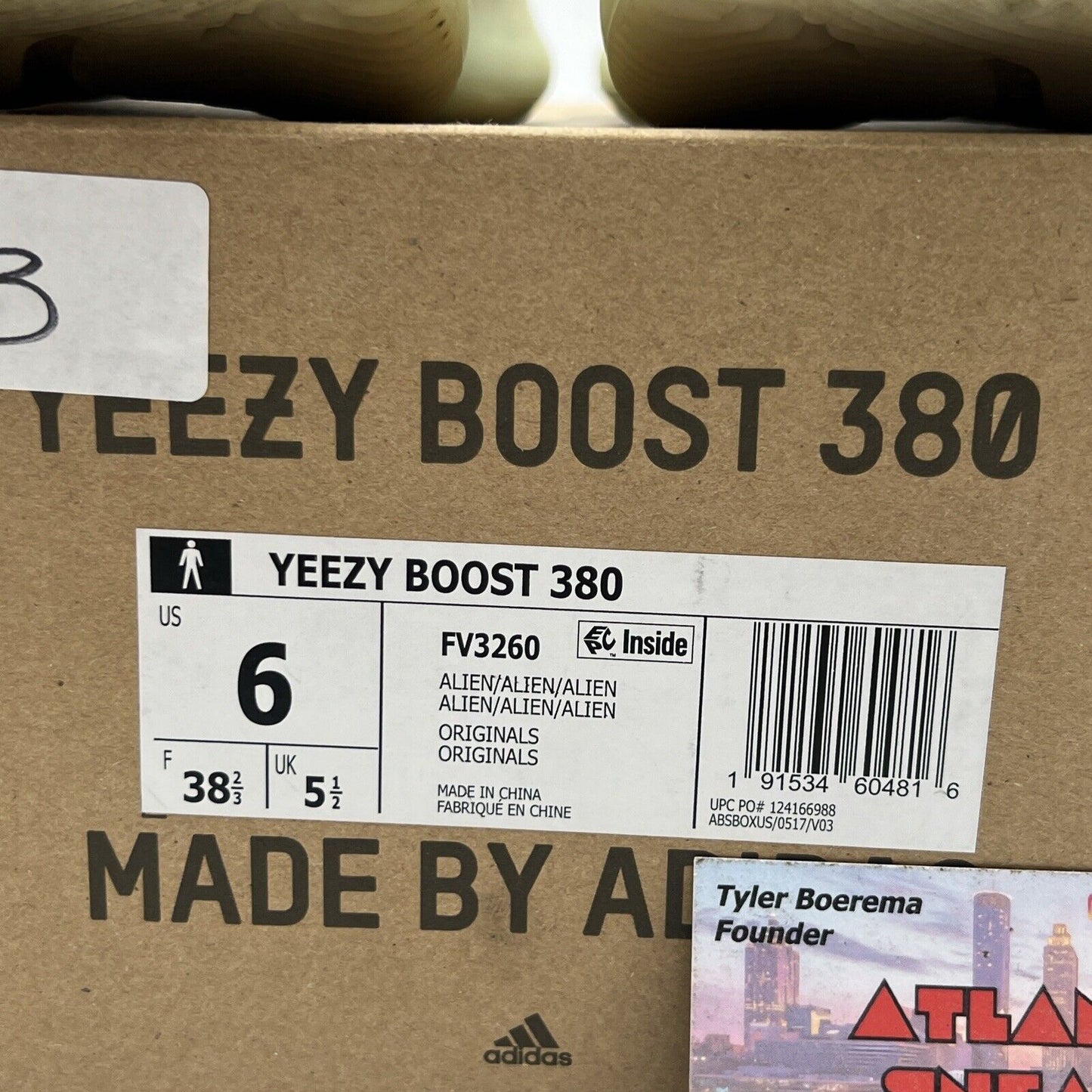 Size 6 - adidas Yeezy Boost 380 Alien (FV3260)