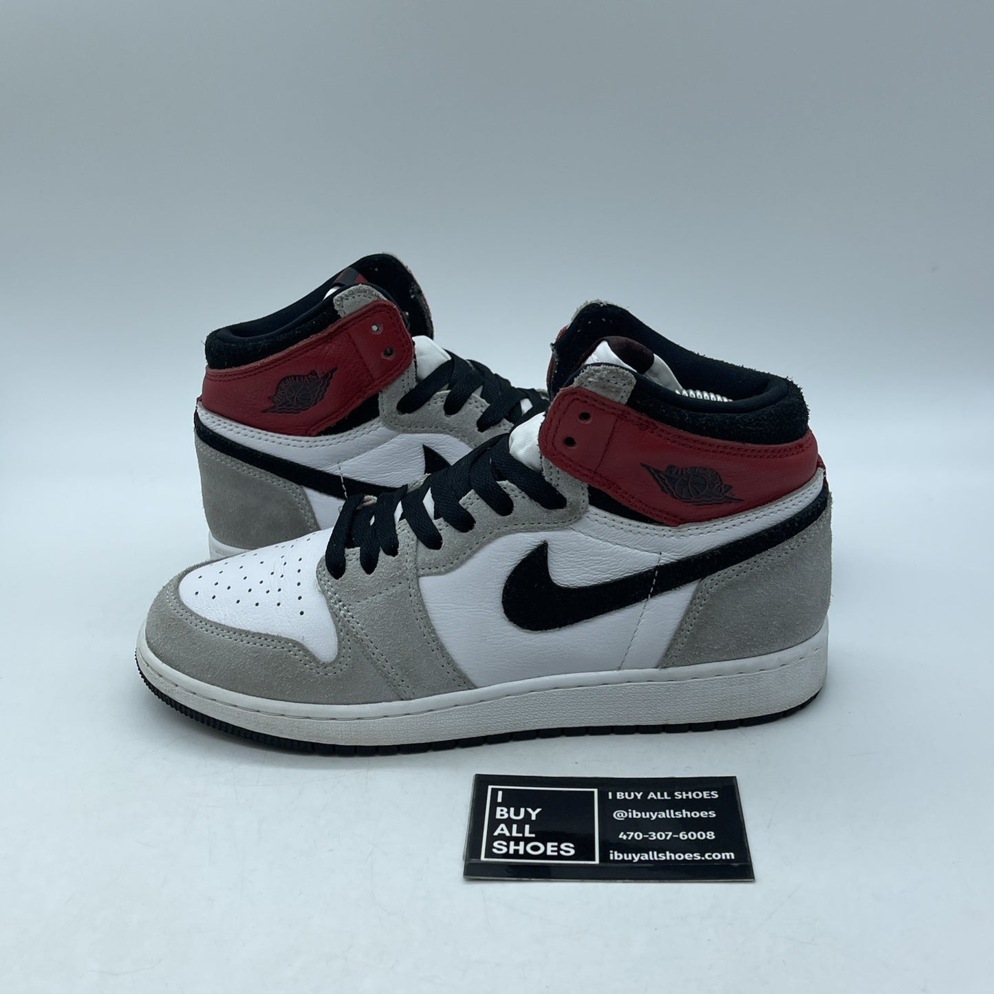 Size 6Y - Jordan 1 Retro High OG Smoke Gray 2020 Suede Leather (575441-126)