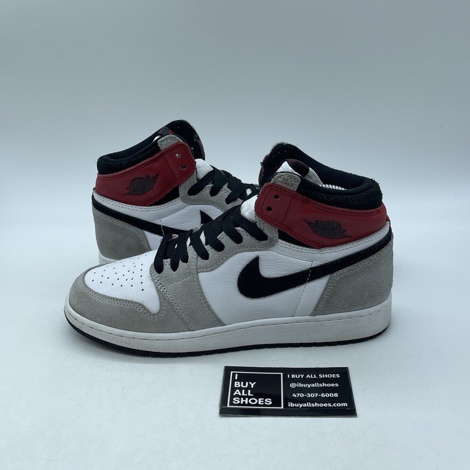 Size 6Y - Jordan 1 Retro High OG Smoke Gray 2020 Suede Leather (575441-126)