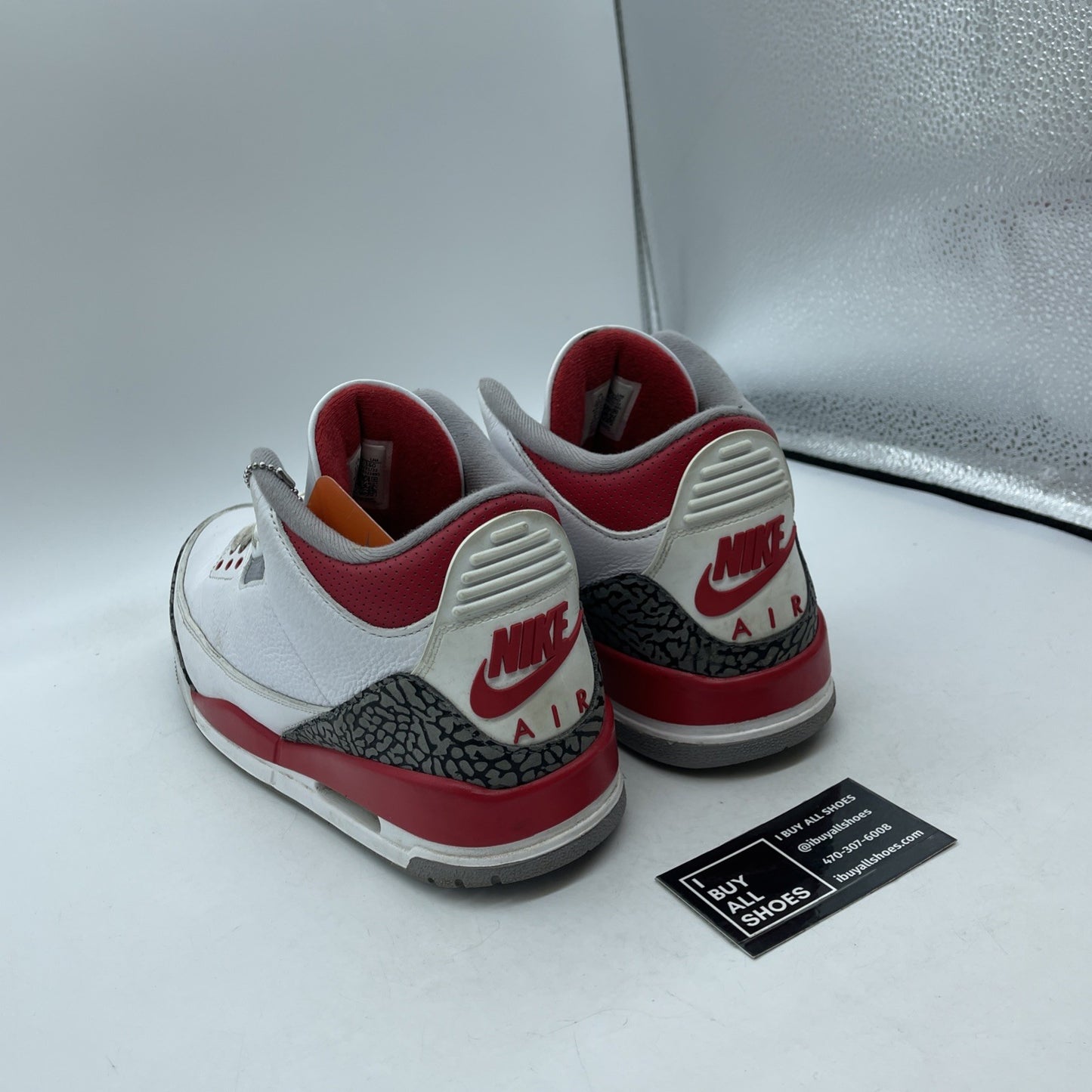 Size 11.5 - Jordan 3 Retro Mid Fire Red White Grey Suede Leather (DN3707-160)