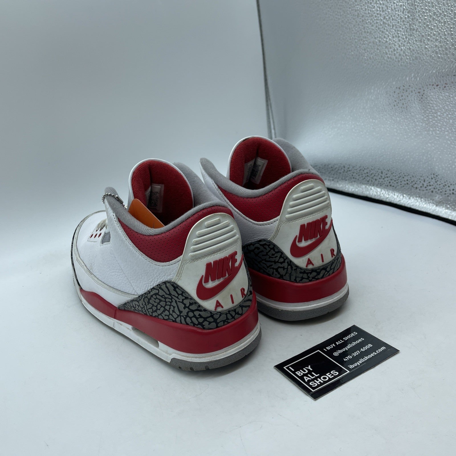 Size 11.5 - Jordan 3 Retro Mid Fire Red White Grey Suede Leather (DN3707-160)