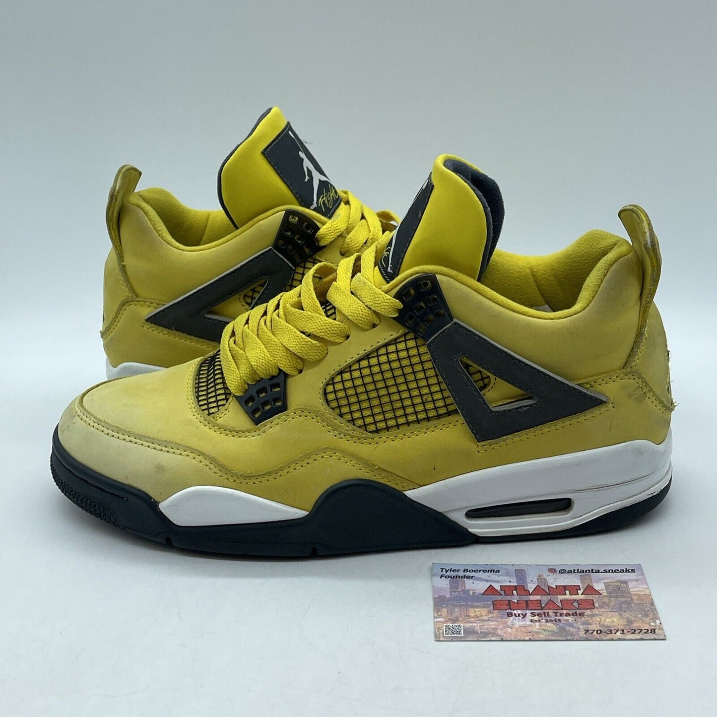 Size 10.5 - Air Jordan 4 Retro LS 2006 Lightning Yellow Suede (314254-702)