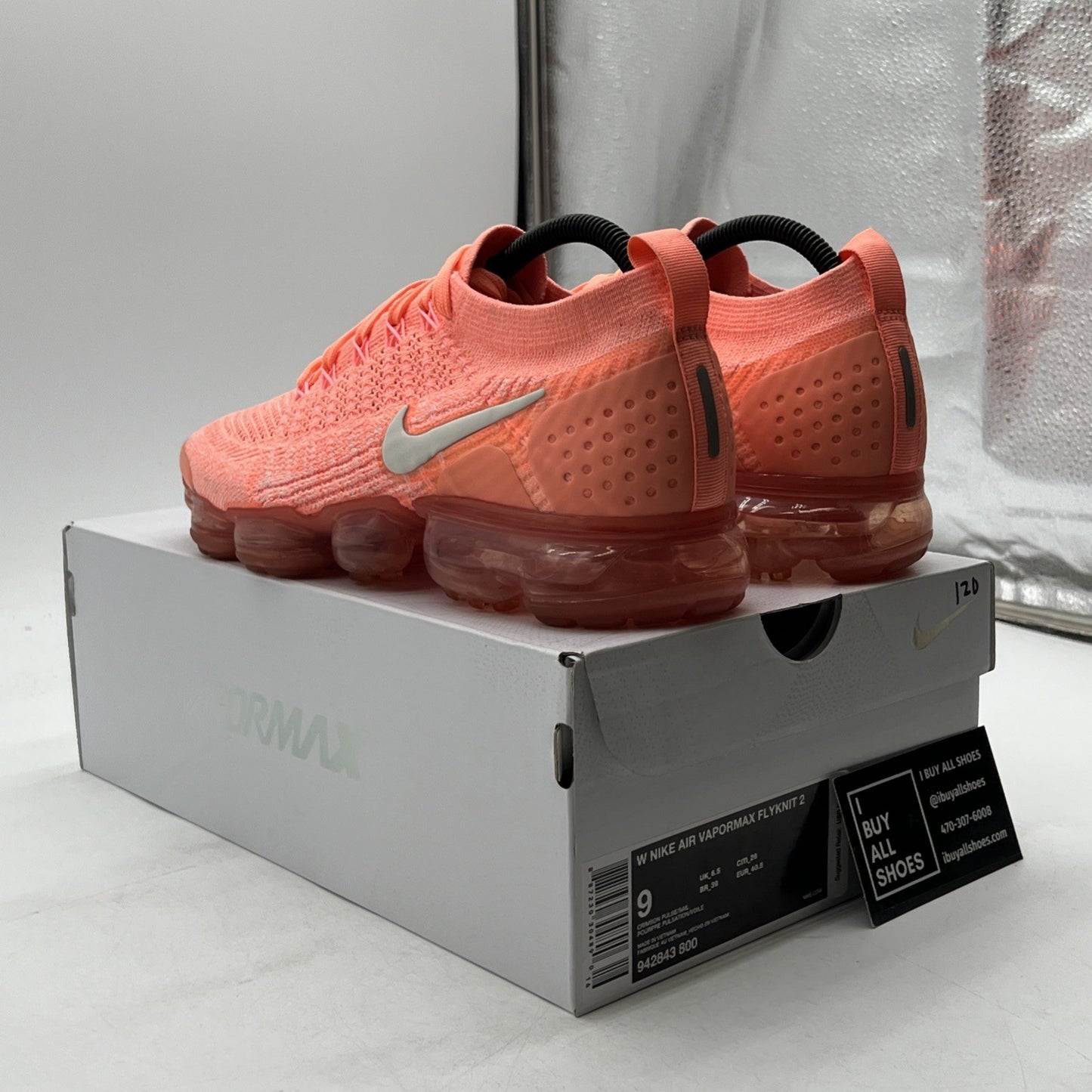 Size 9 - Nike Air VaporMax 2 Crimson Pulse W (942843-800)