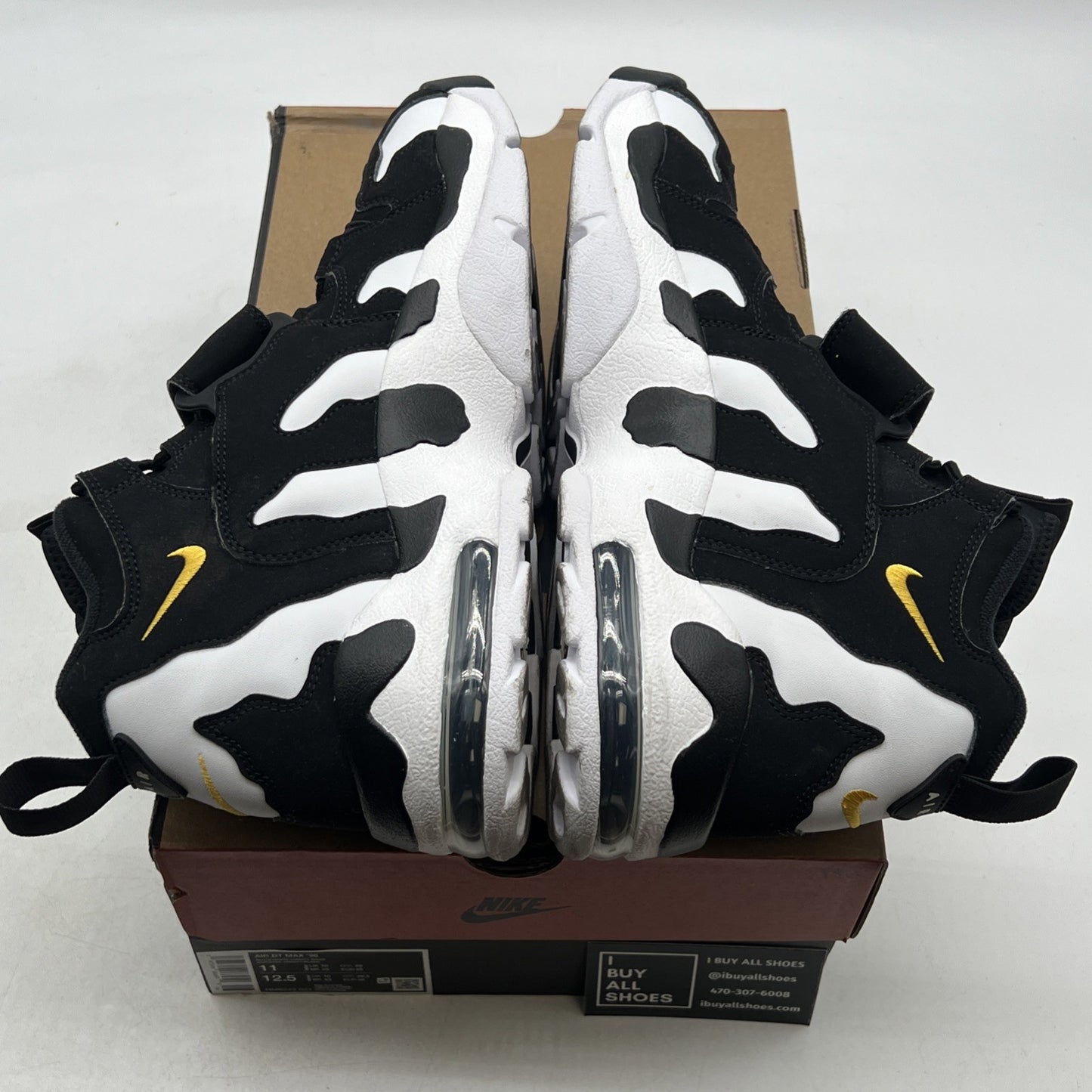 Size 11 -  Air Dt Max ‘96 Black White 2024 Yellow Suede Leather  (HM8249-001)