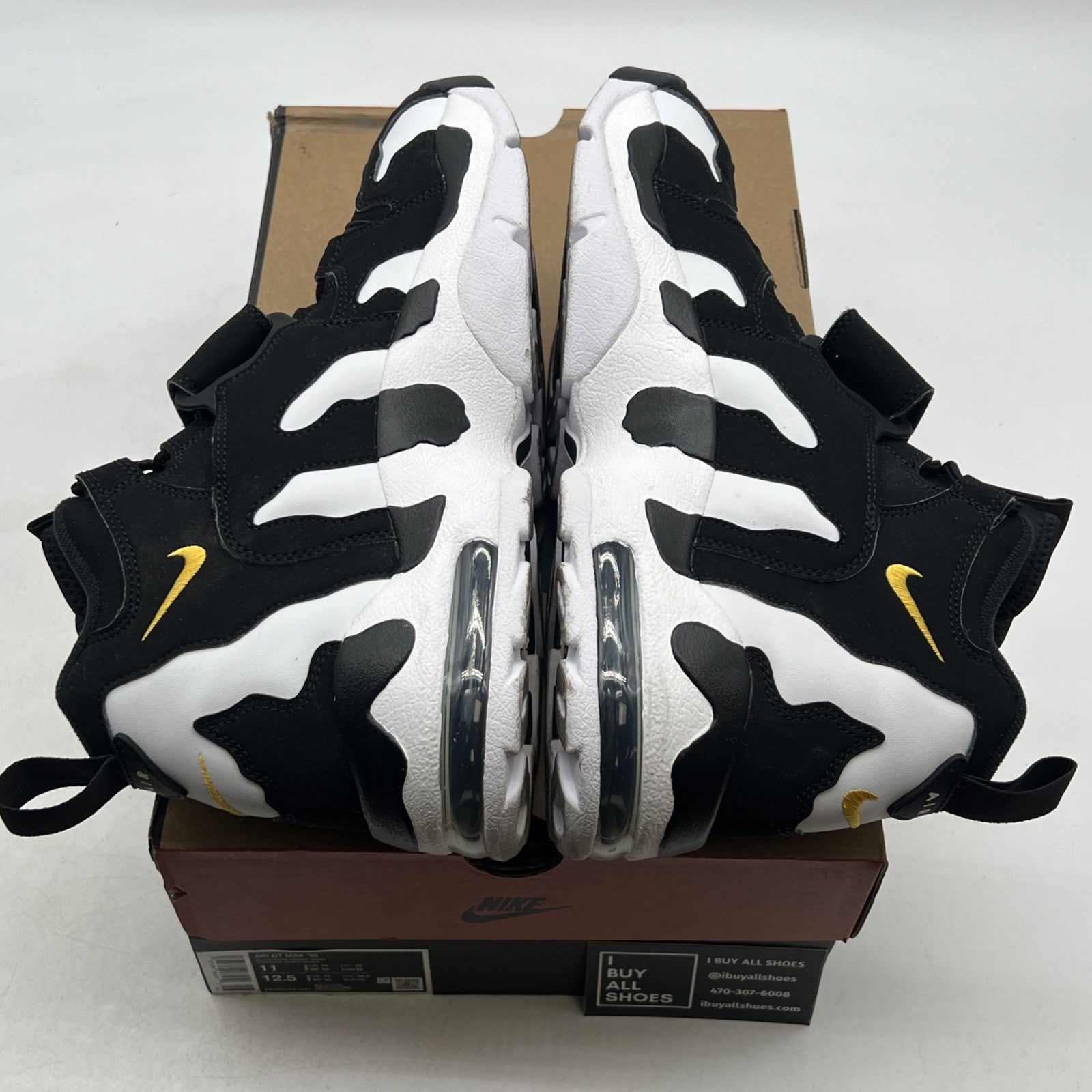 Size 11 -  Air Dt Max ‘96 Black White 2024 Yellow Suede Leather  (HM8249-001)