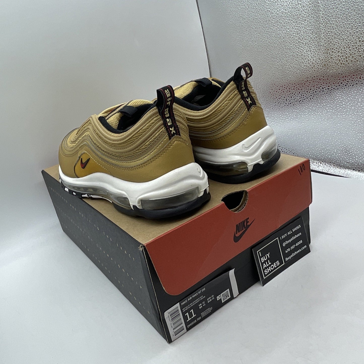 Size 11 - Nike Air Max 97 OG 2023 Metallic Gold (DM0028-700)
