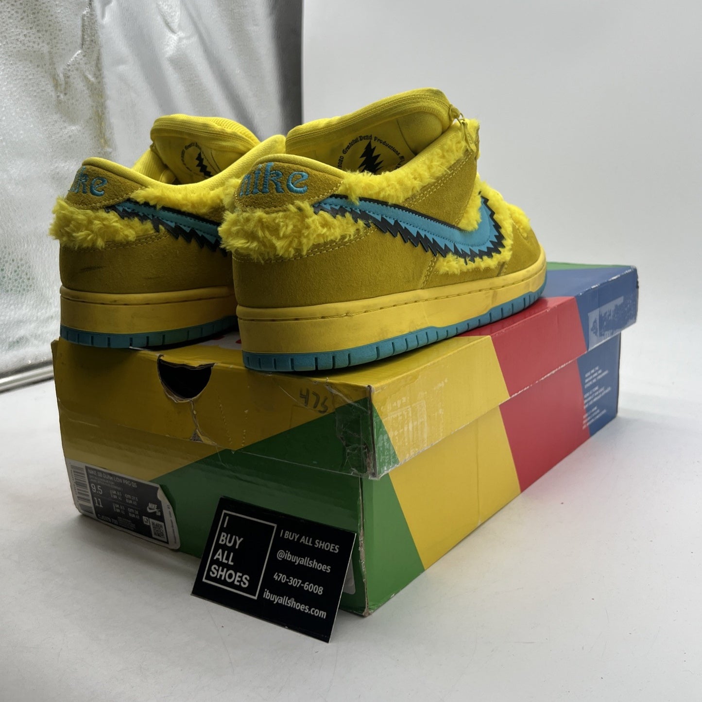 Size 9.5 - Nike Dunk Low SB x Grateful Dead Yellow Bear (CJ5378-700)
