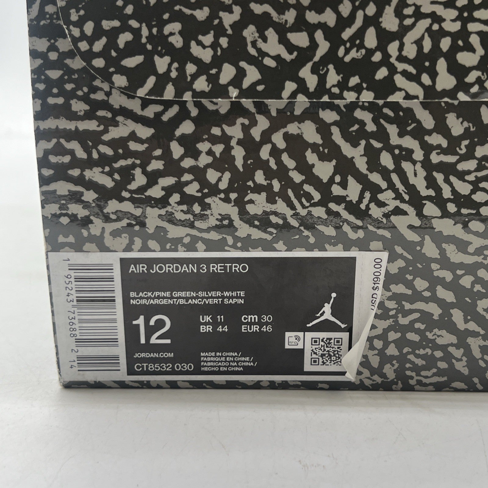 Size 12 - Air Jordan 3 Retro Mid Pine Green (CT8532-030)
