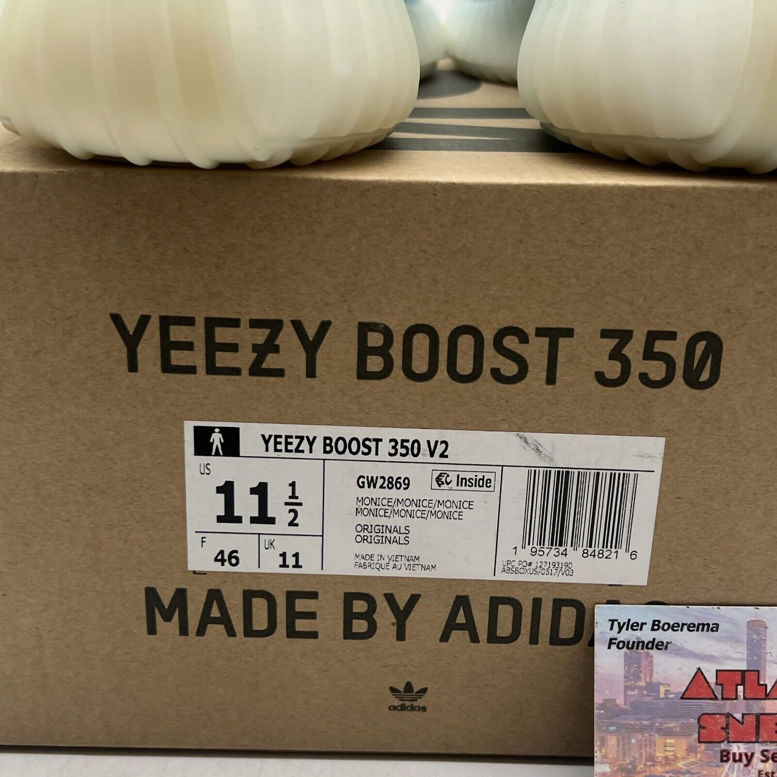 Size 11.5 - adidas Yeezy Boost 350 V2 Mono Ice (GW2869)
